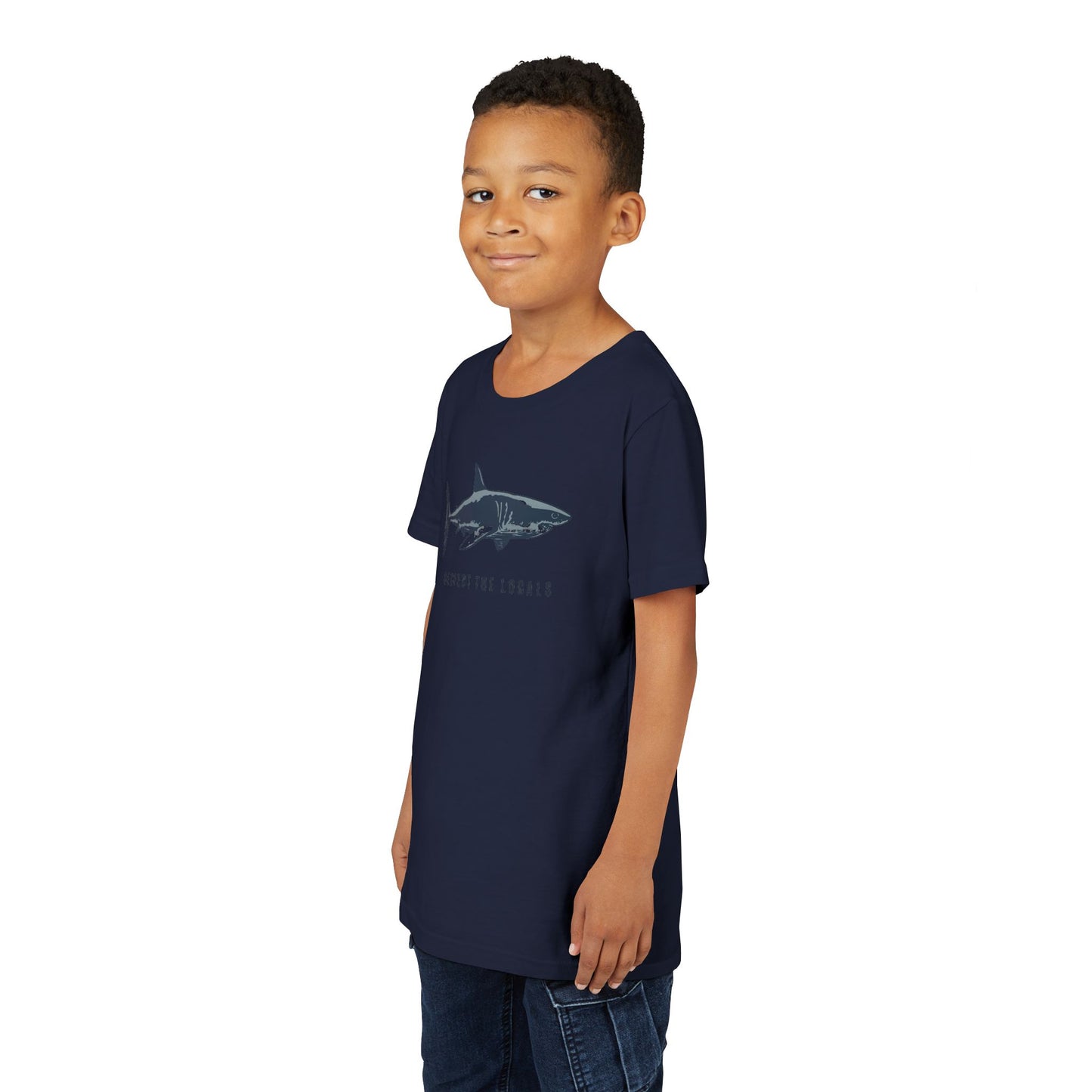 Kids Shark Youth Tee | Respect The Locals | Shark Lovers Shirt