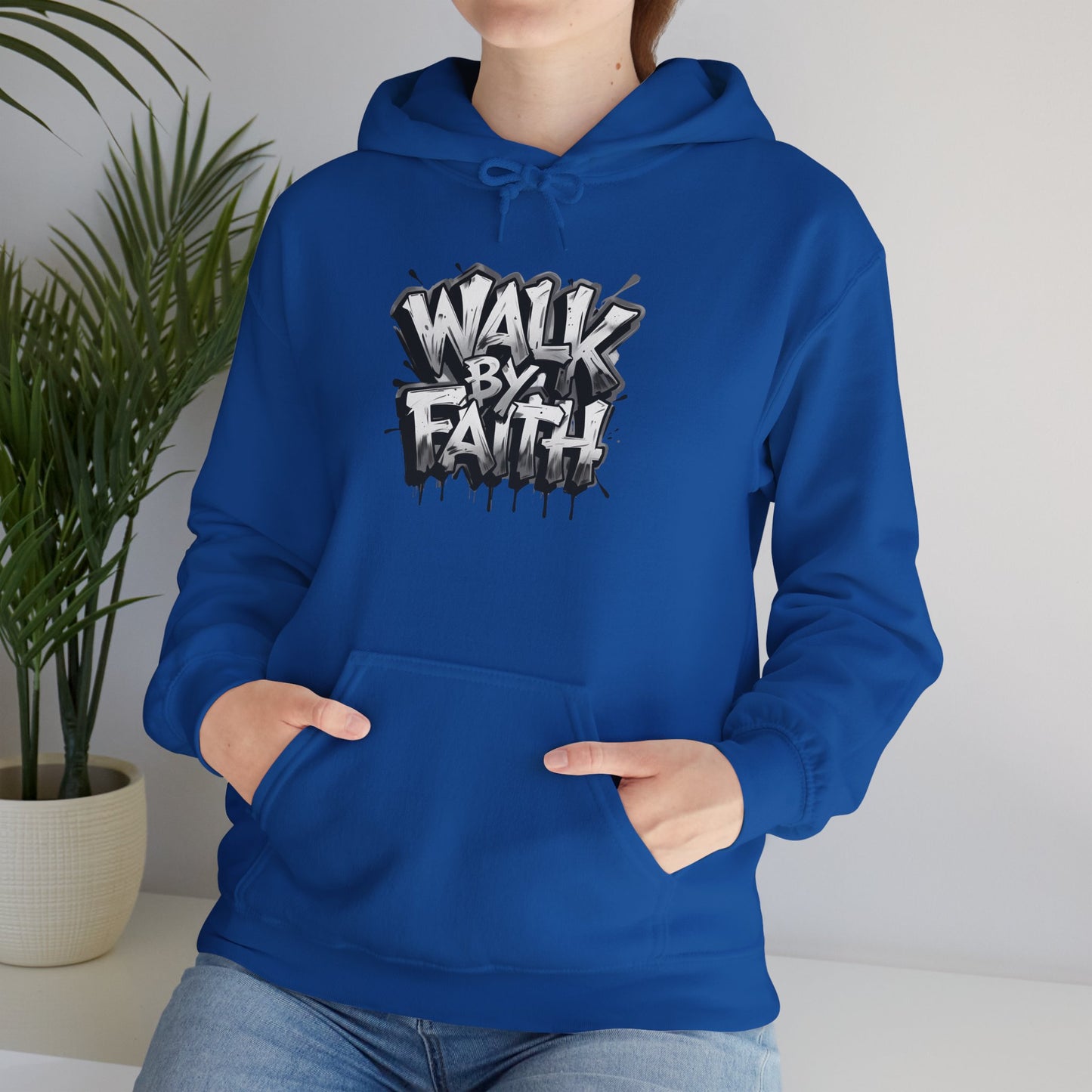 Faith Inspired Unisex Hoodie - 'Walk by Faith' Design