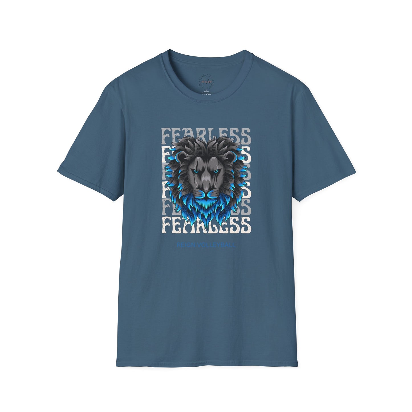 Fearless Lion Volleyball T-Shirt | Unisex Softstyle Tee