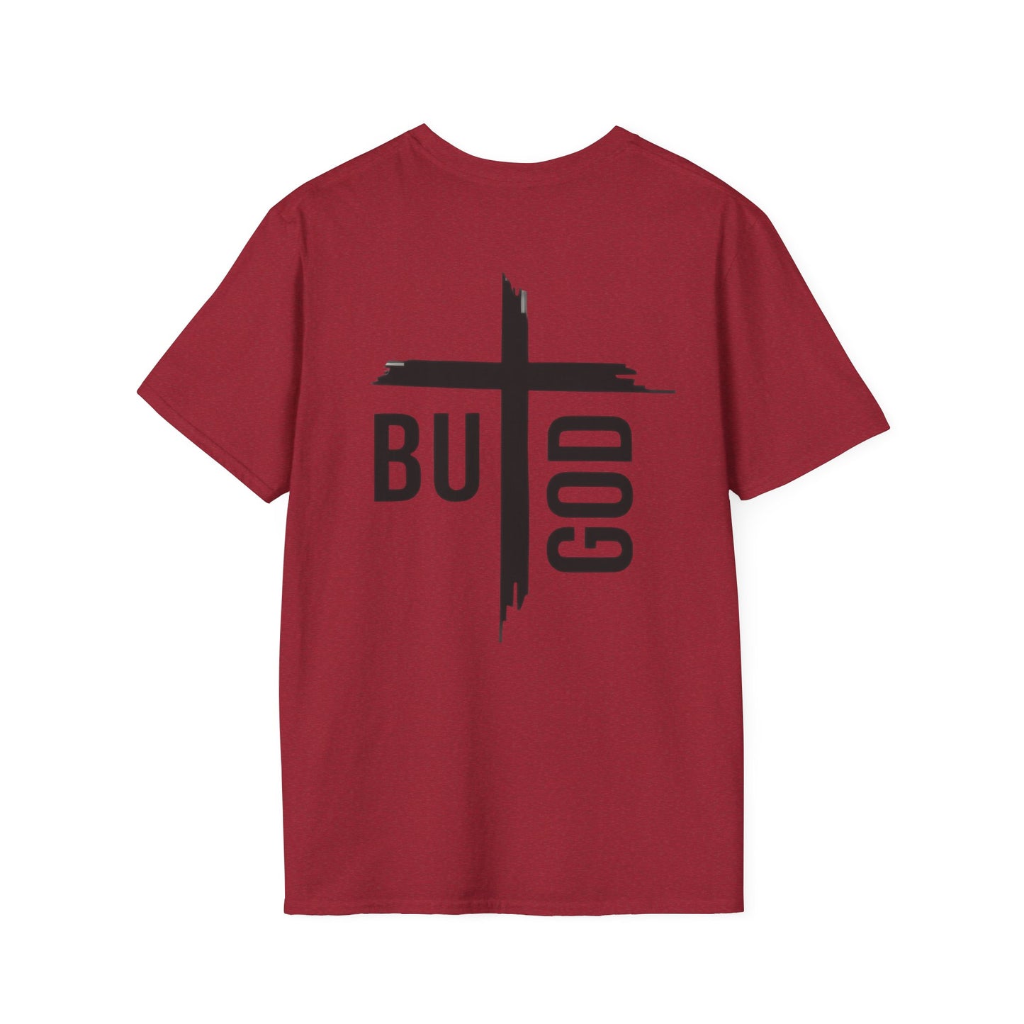 Faith Inspired Unisex Softstyle T-Shirt - 'BUT GOD' - Inspirational Gift for Believers