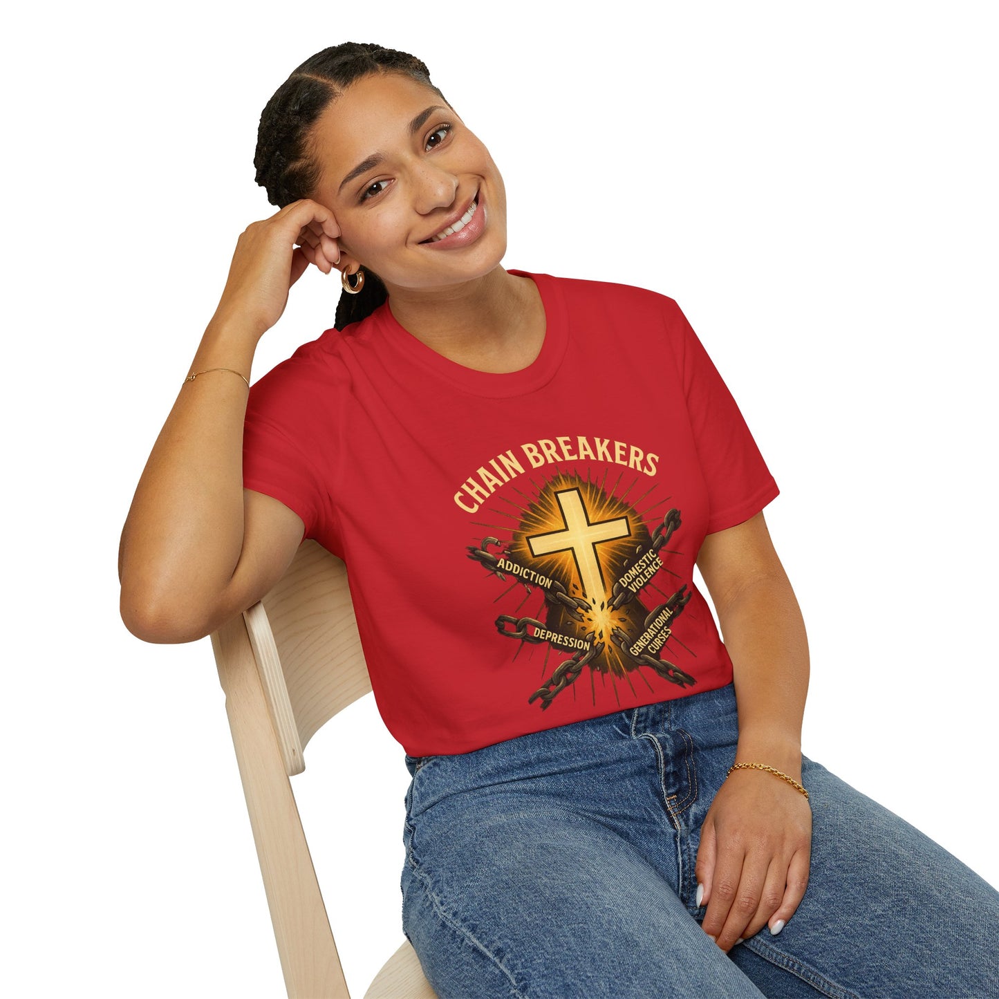 Chain Breakers T-Shirt - Breaking Chains of Addiction and Domestic Violence