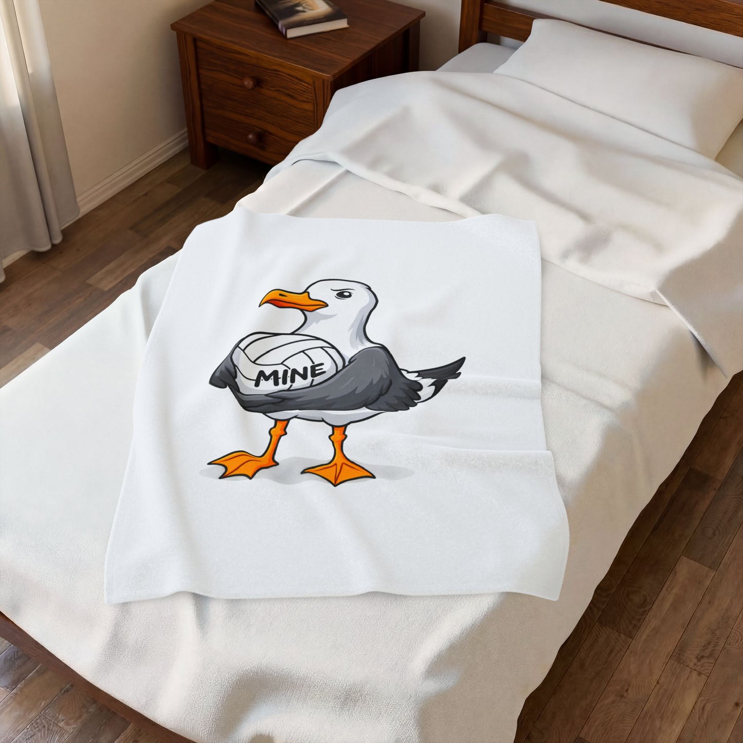 MINE Volleyball Seagull Velveteen Plush BlanketVelveteen
