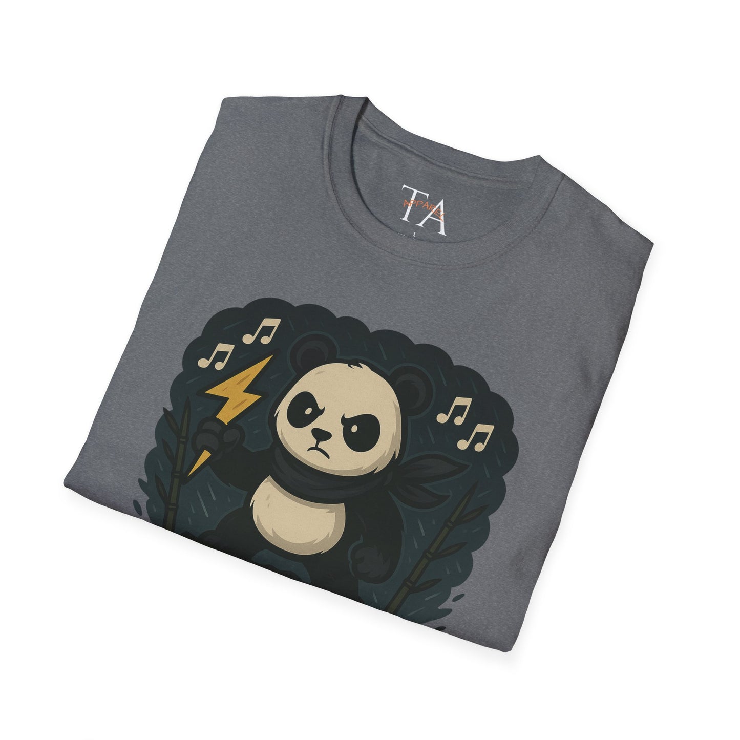Panda Storm Tee for Animal and Music Lovers - Softstyle T-Shirt