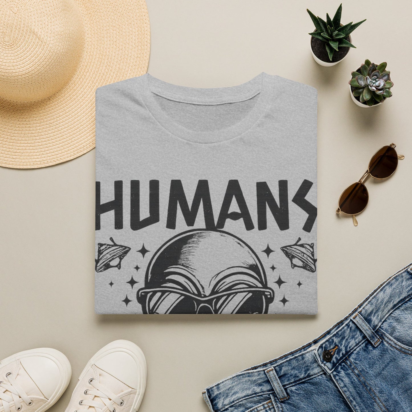 Humans Aren’t Real Alien Gildan Softstyle® T-ShirtUnisex