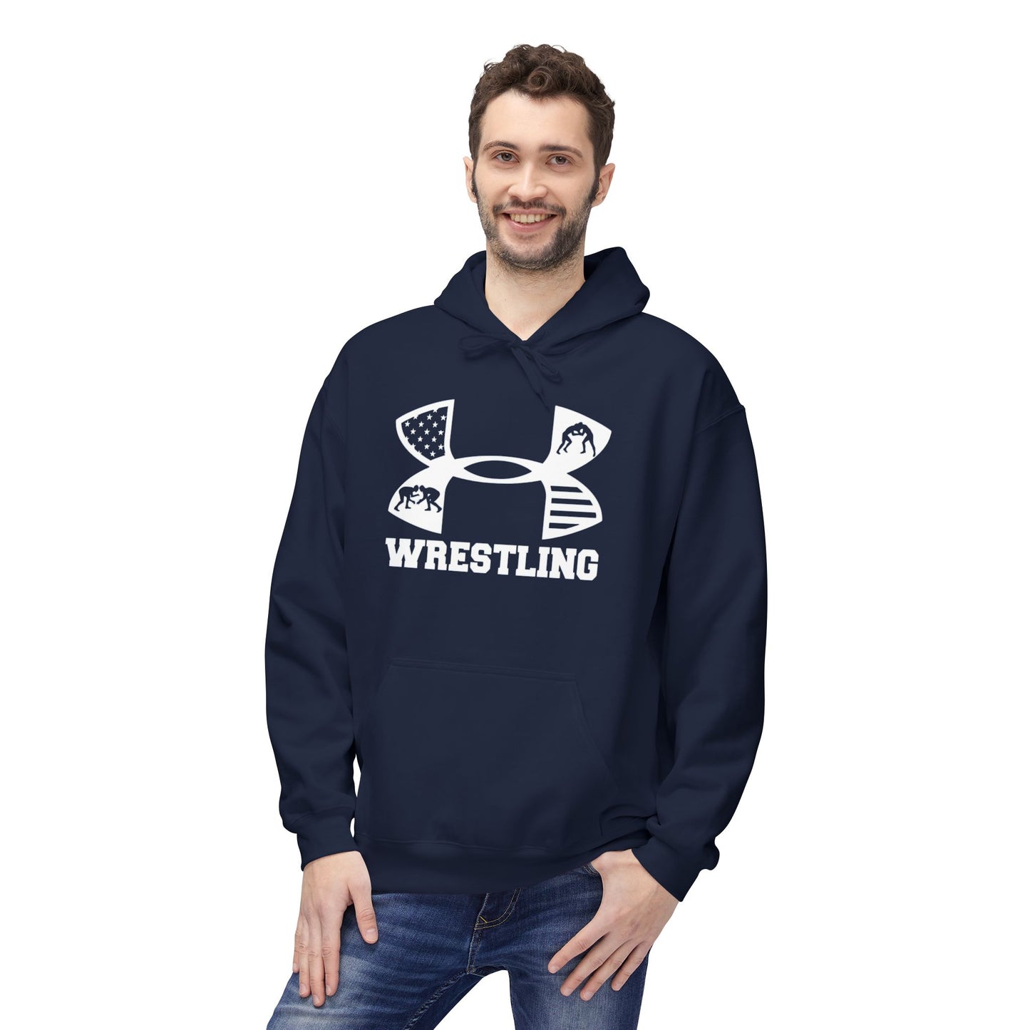 Fleece Hoodie - Cozy Wrestling Design for Everyday Comfort and Fall Fashion