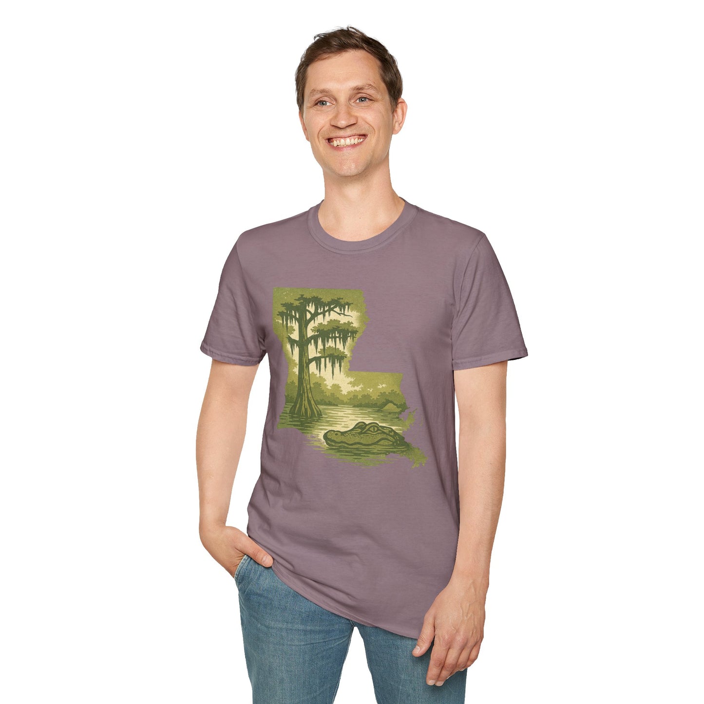 Louisiana Nature T-Shirt, Gift for Nature Lovers, Unisex Tee, Travel Souvenir, Outdoor Enthusiast Apparel, Urban Jungle Style