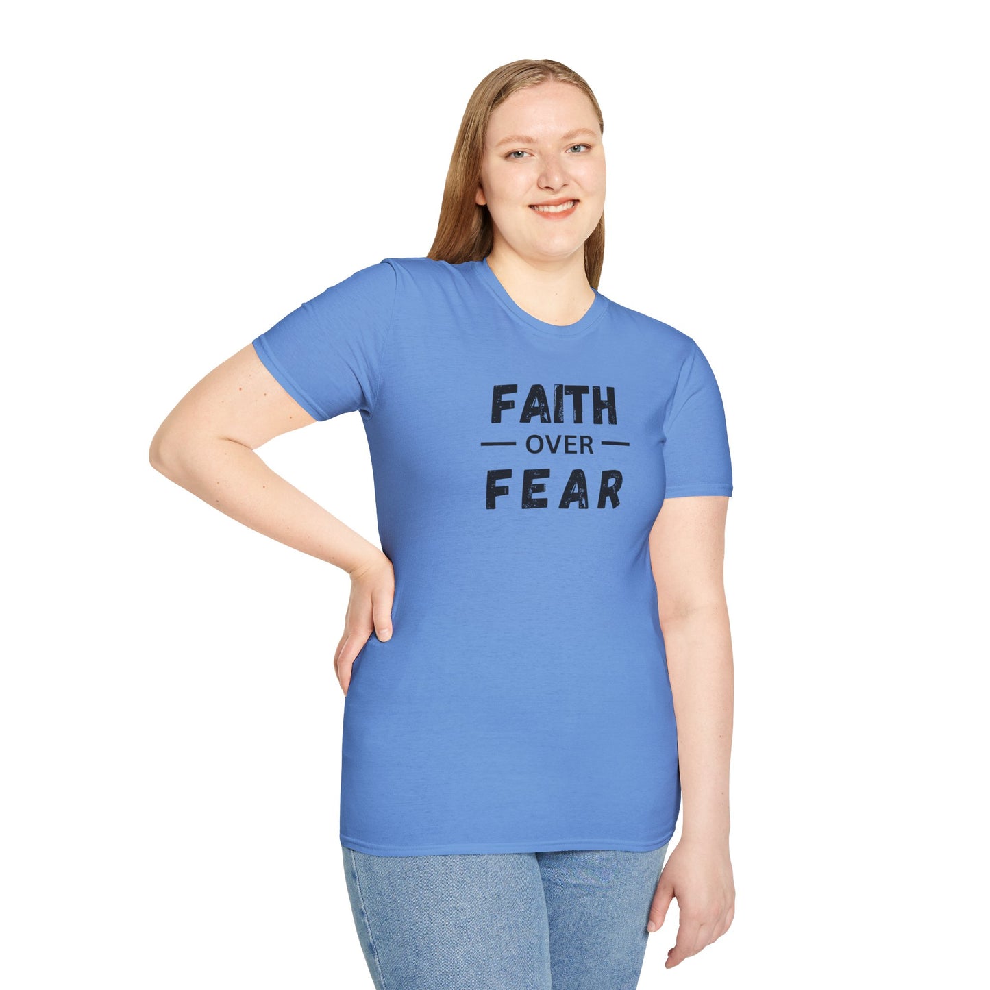 Faith Inspired Unisex T-Shirt - Faith Over Fear Design