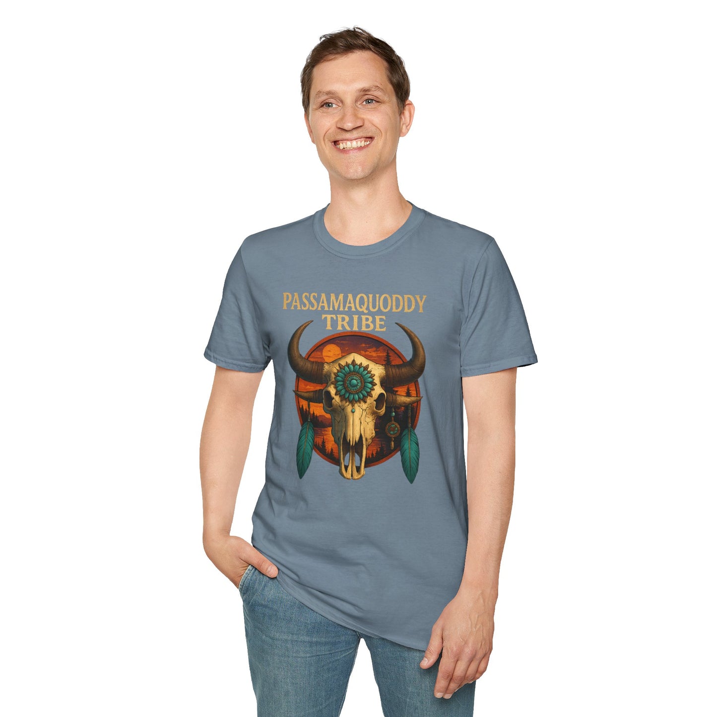 Tribal Graphic T-Shirt - Passamaquoddy Tribe Design2, Gift for Adventurers