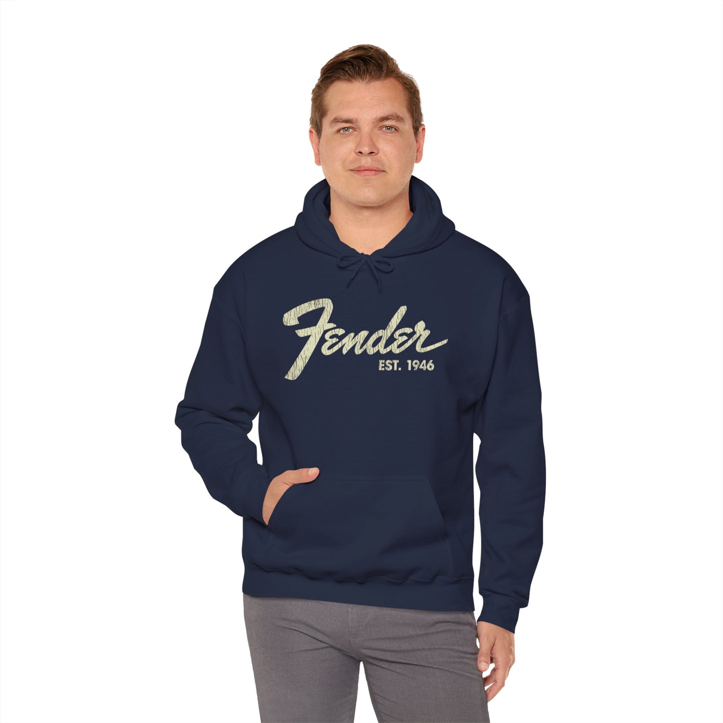 Fender Est 1946 Hoodie - Music Lovers Graphic Sweatshirt