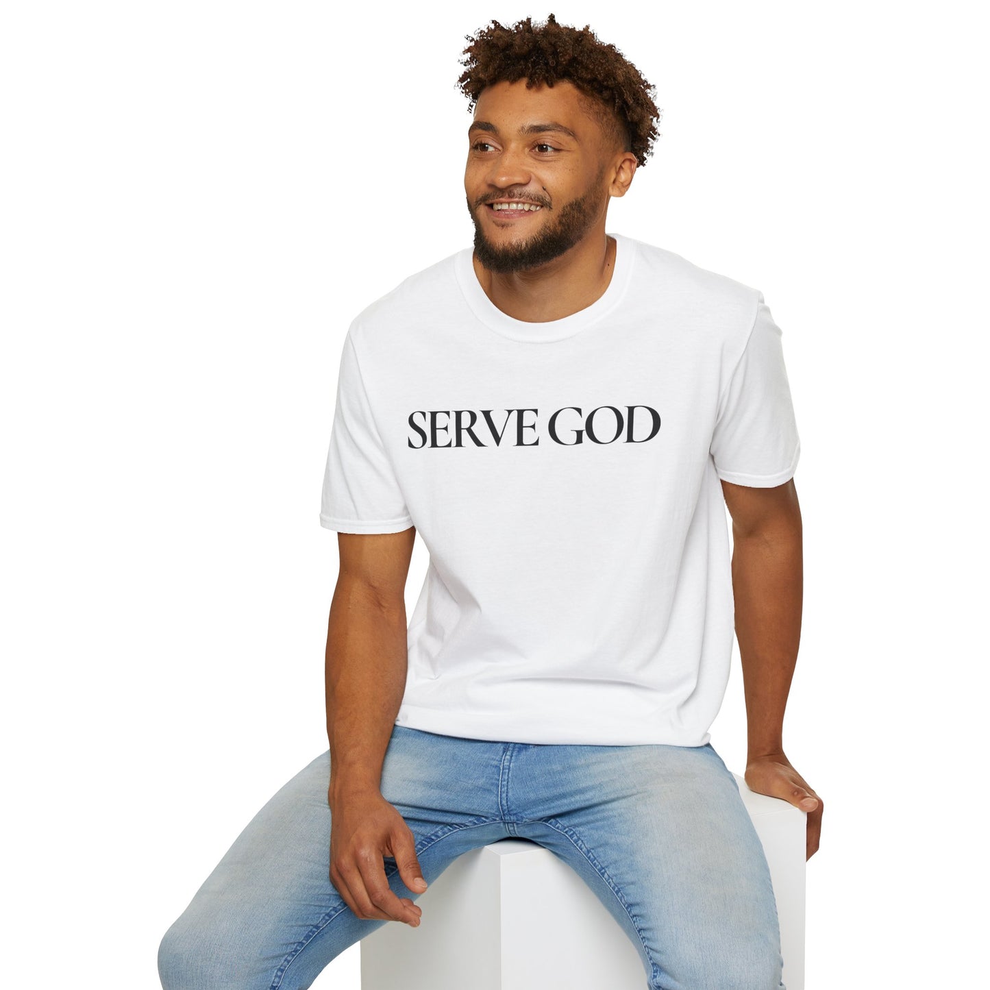 Faith Inspired "Serve God" T-Shirt - Inspirational Faith-Based Christian Gift