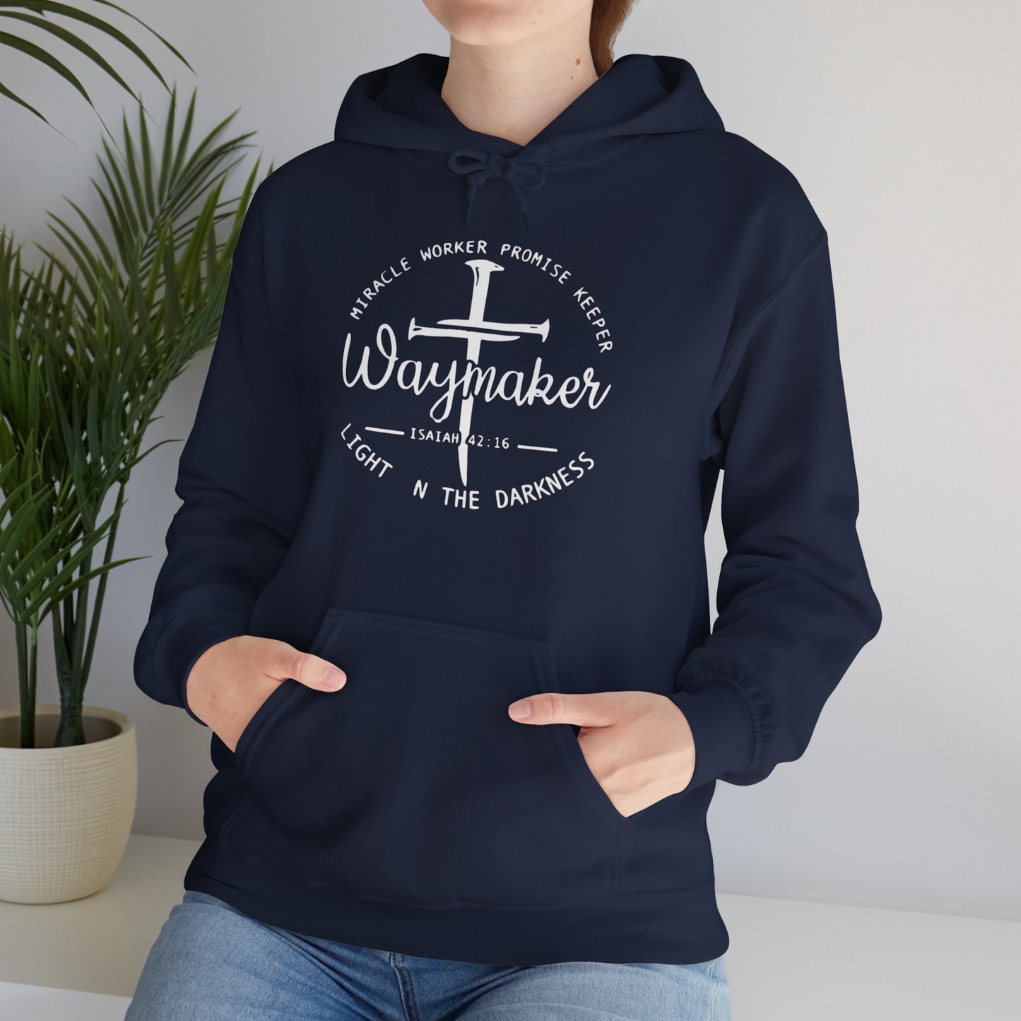 Faith Inspired Waymaker Hoodie - Cozy Sweatshirt for Faith Lovers and Celebrations