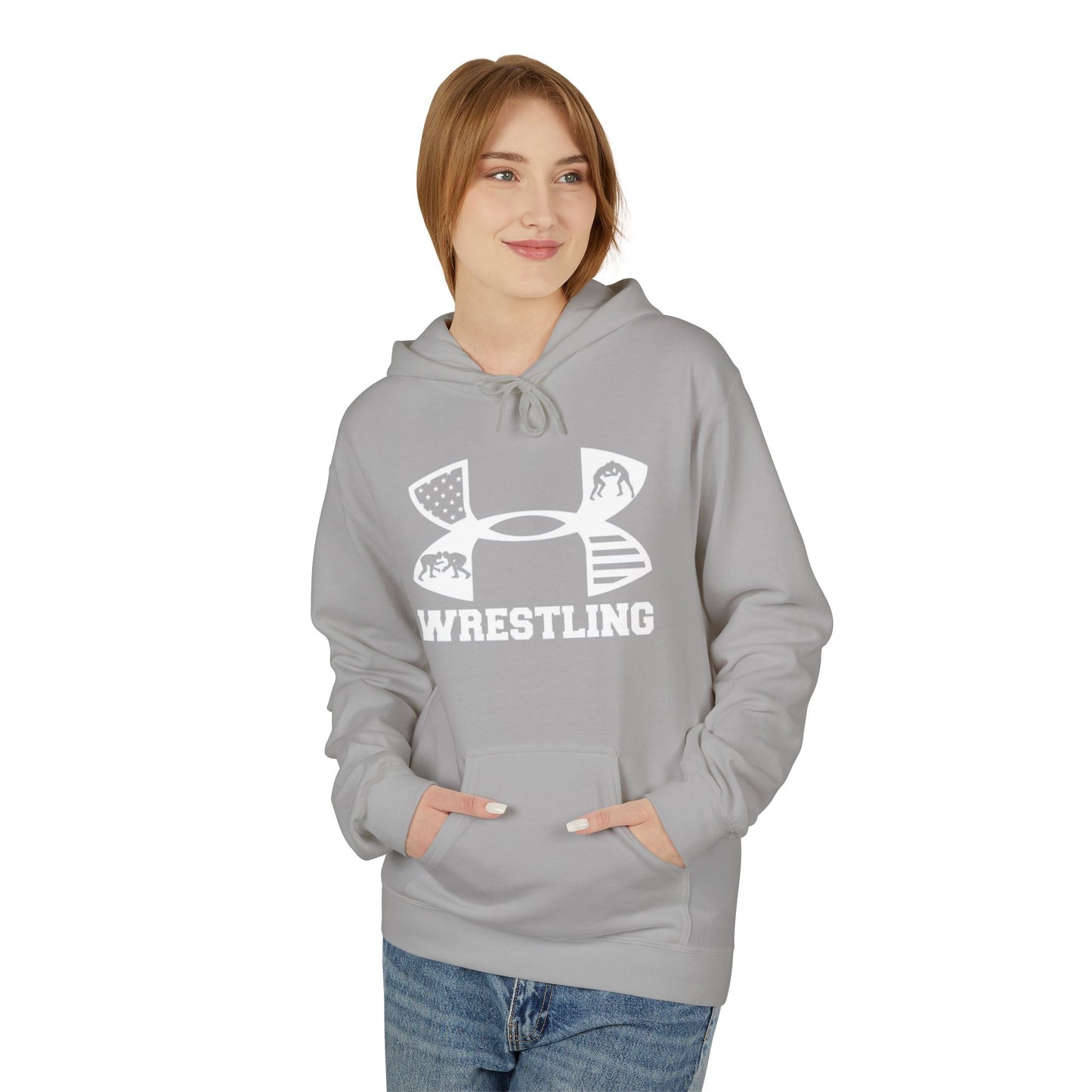 Fleece Hoodie - Cozy Wrestling Design for Everyday Comfort and Fall Fashion