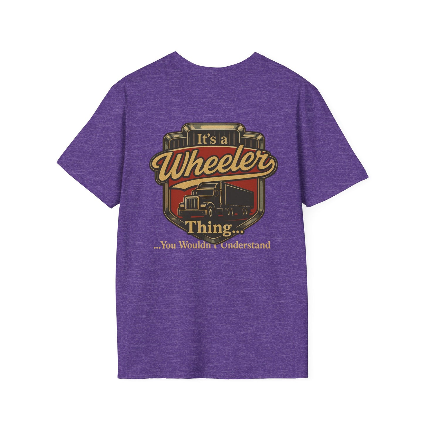 "It's a Wheeler Thing" Unisex Softstyle T-Shirt, Ideal for Truck Lovers, Gifts for Drivers, Casual Wear, Perfect for Birthdays, Father's Day