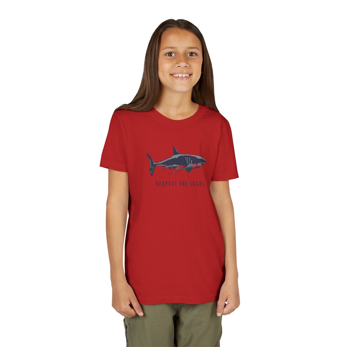 Kids Shark Youth Tee | Respect The Locals | Shark Lovers Shirt