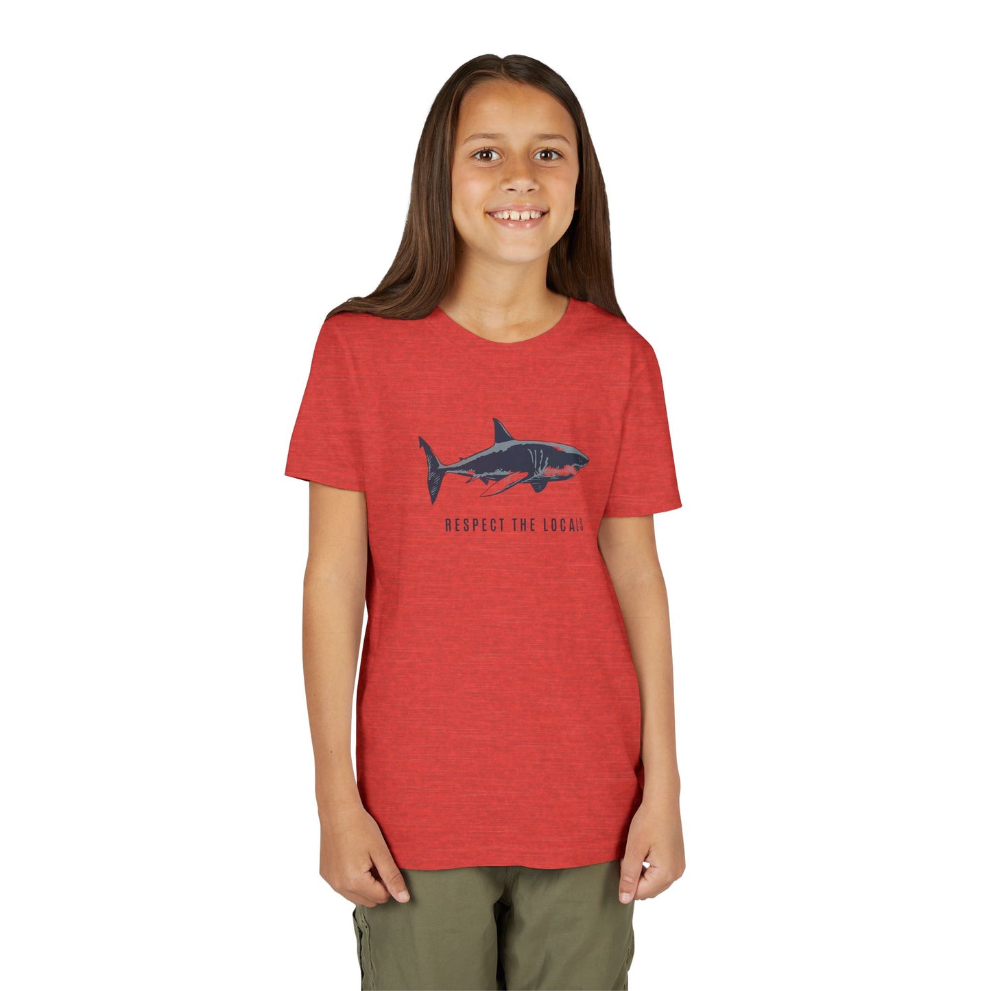 Kids Shark Youth Tee | Respect The Locals | Shark Lovers Shirt