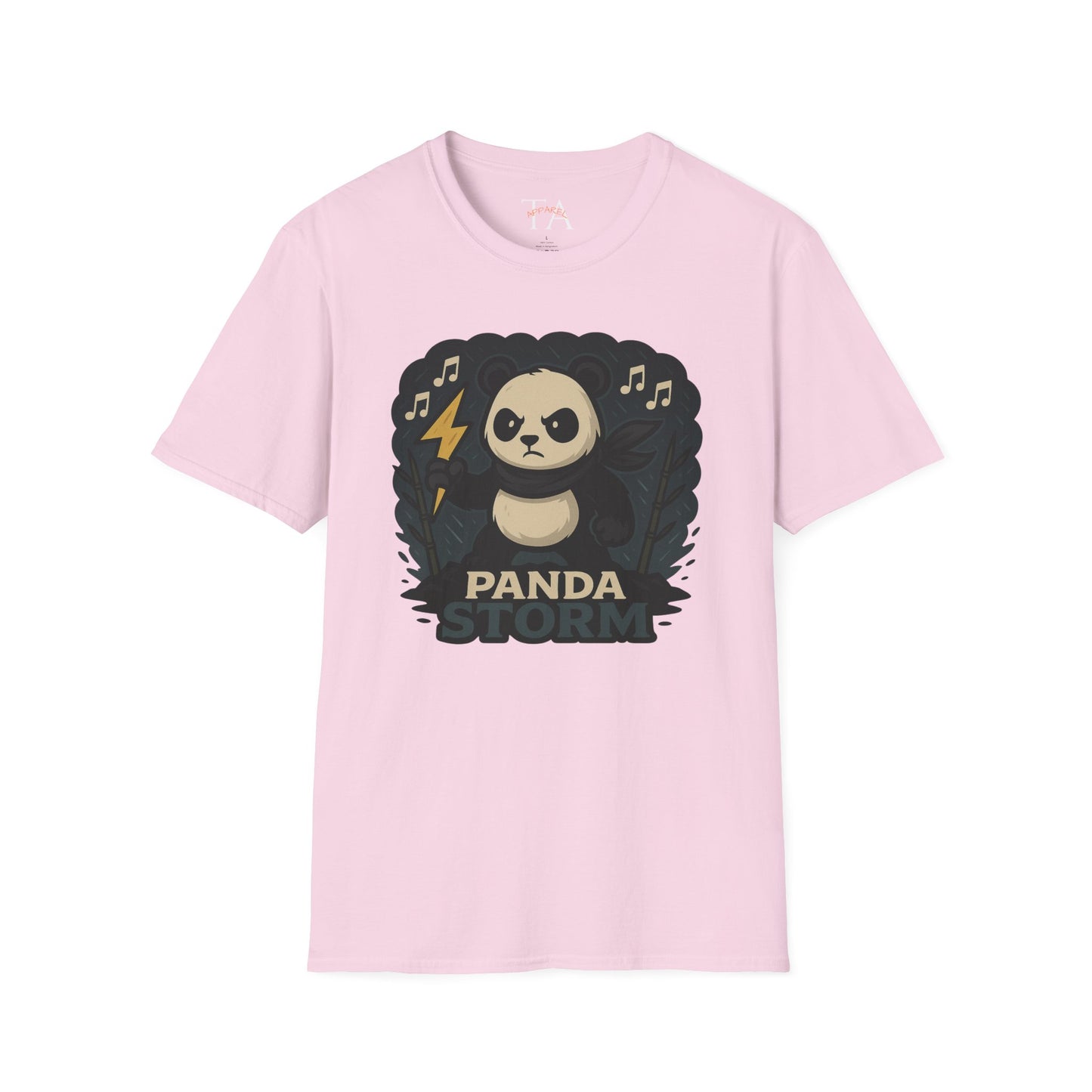 Panda Storm Tee for Animal and Music Lovers - Softstyle T-Shirt