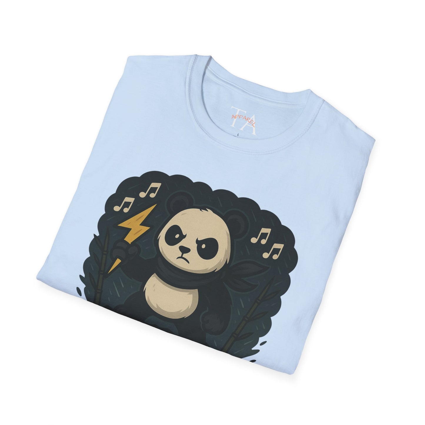 Panda Storm Tee for Animal and Music Lovers - Softstyle T-Shirt