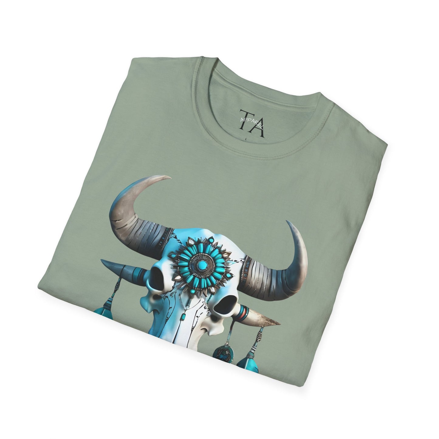 Native American Turquoise Buffalo Skull Tee - Unisex Jersey