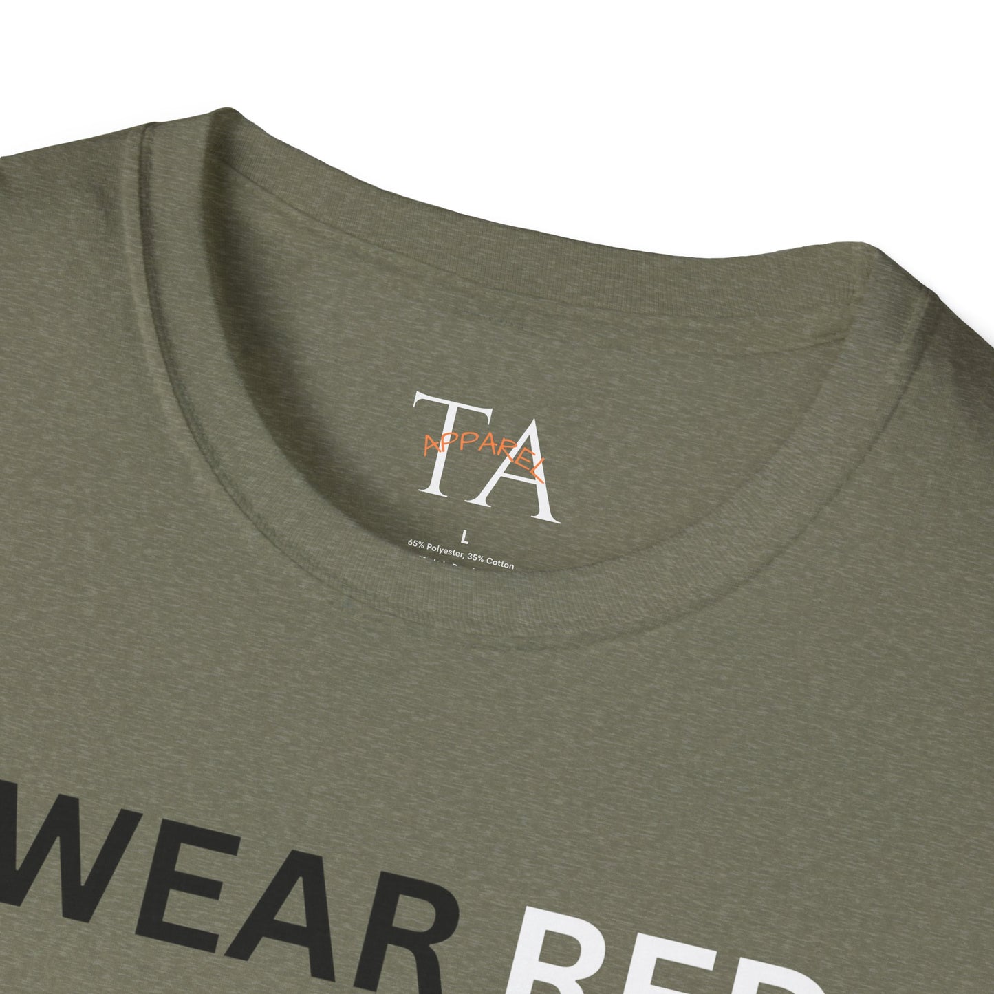 MMIW Unisex Softstyle T-Shirt with 'I Wear Red - MMIW' Design | Awareness Apparel, Indigenous Rights, Casual Wear, Statement Clothing, Gift Idea