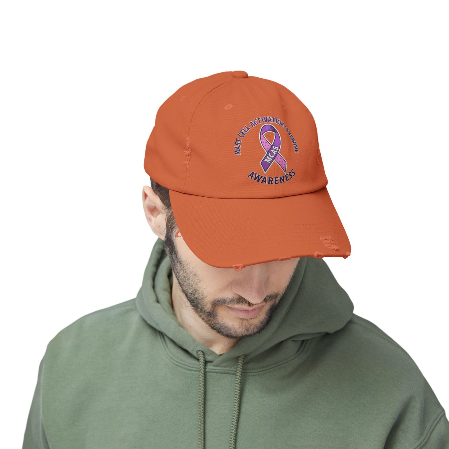 Mast Cell Activation Syndrome Unisex Distressed Awareness Hat