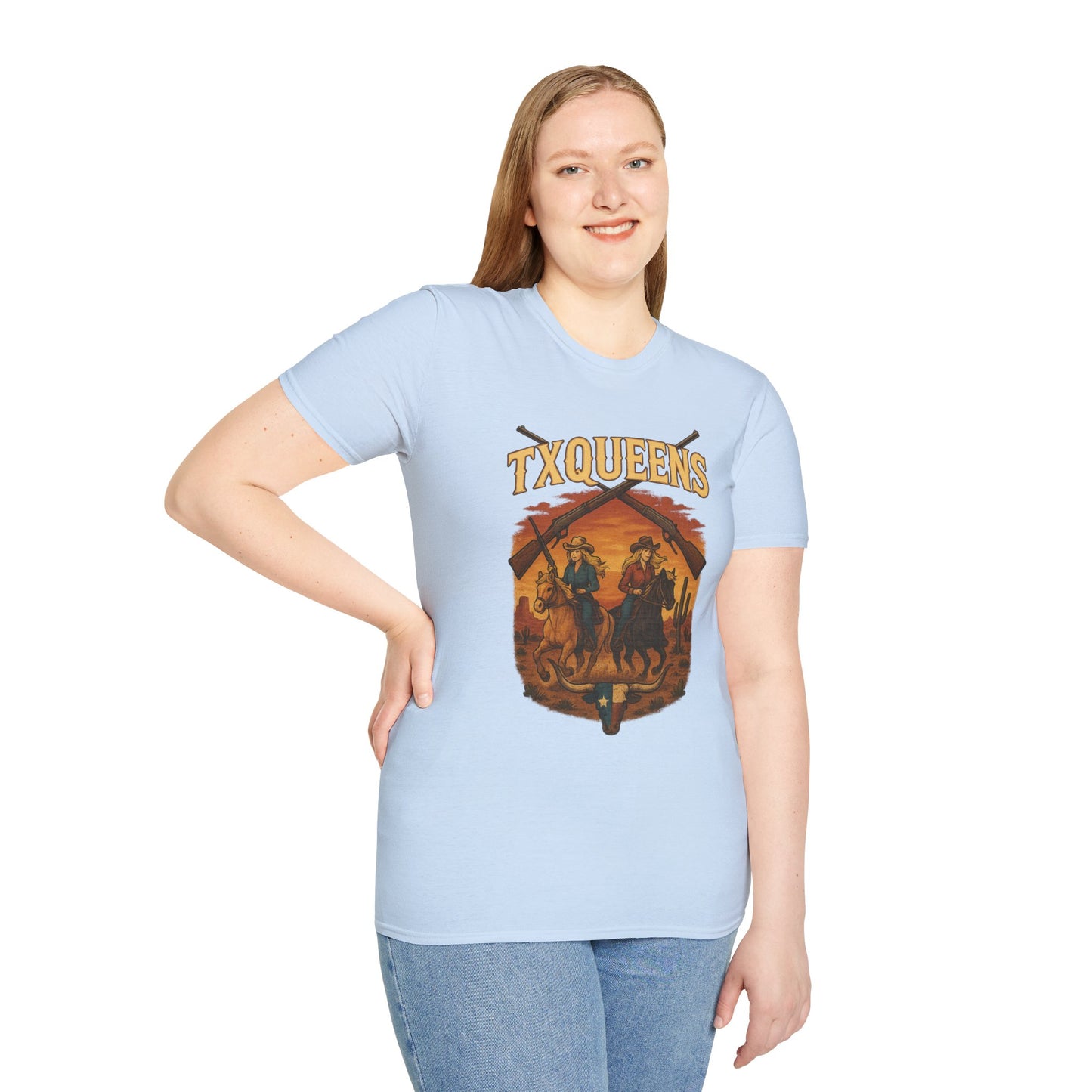 TXQUEENS Western Graphic Unisex T-Shirt