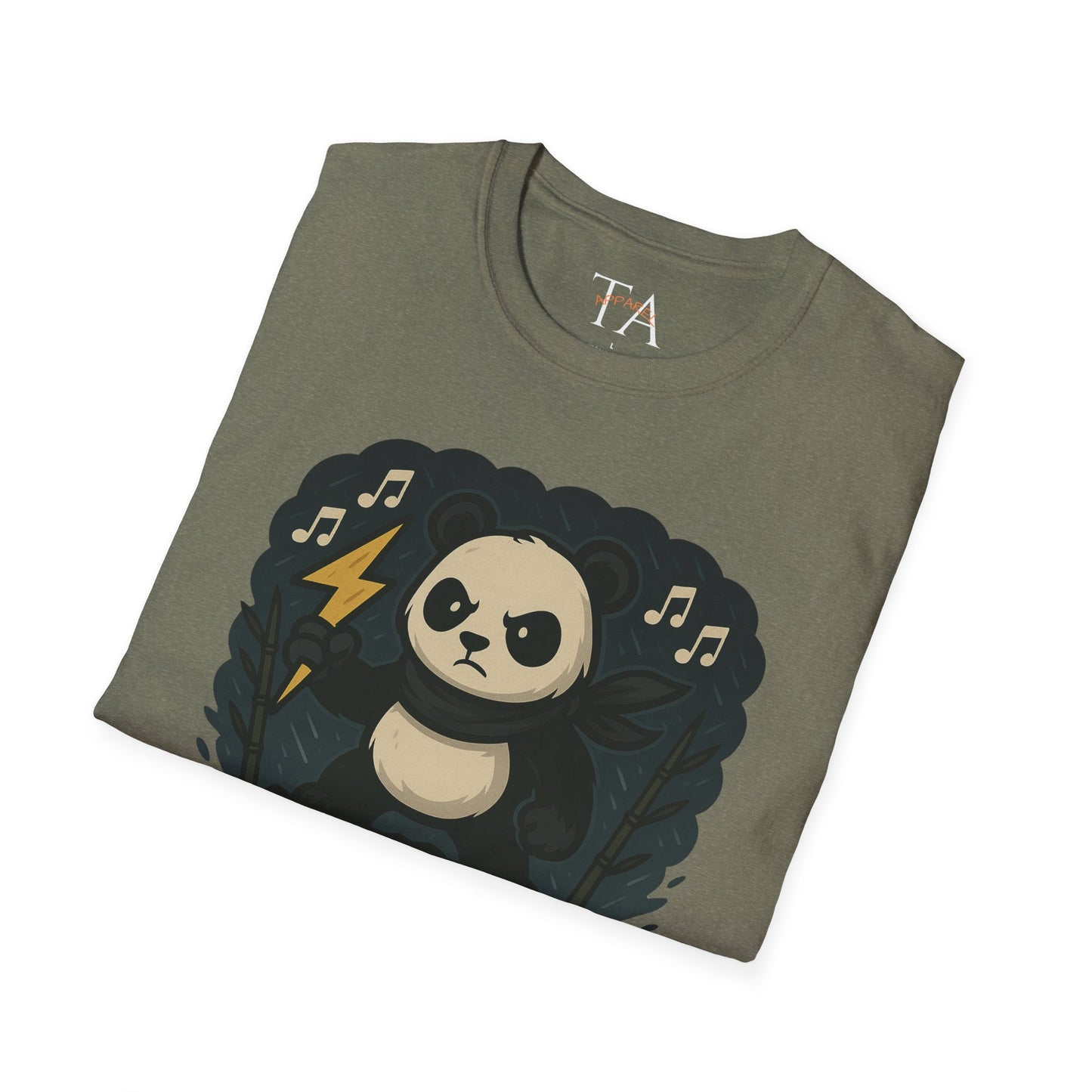Panda Storm Tee for Animal and Music Lovers - Softstyle T-Shirt