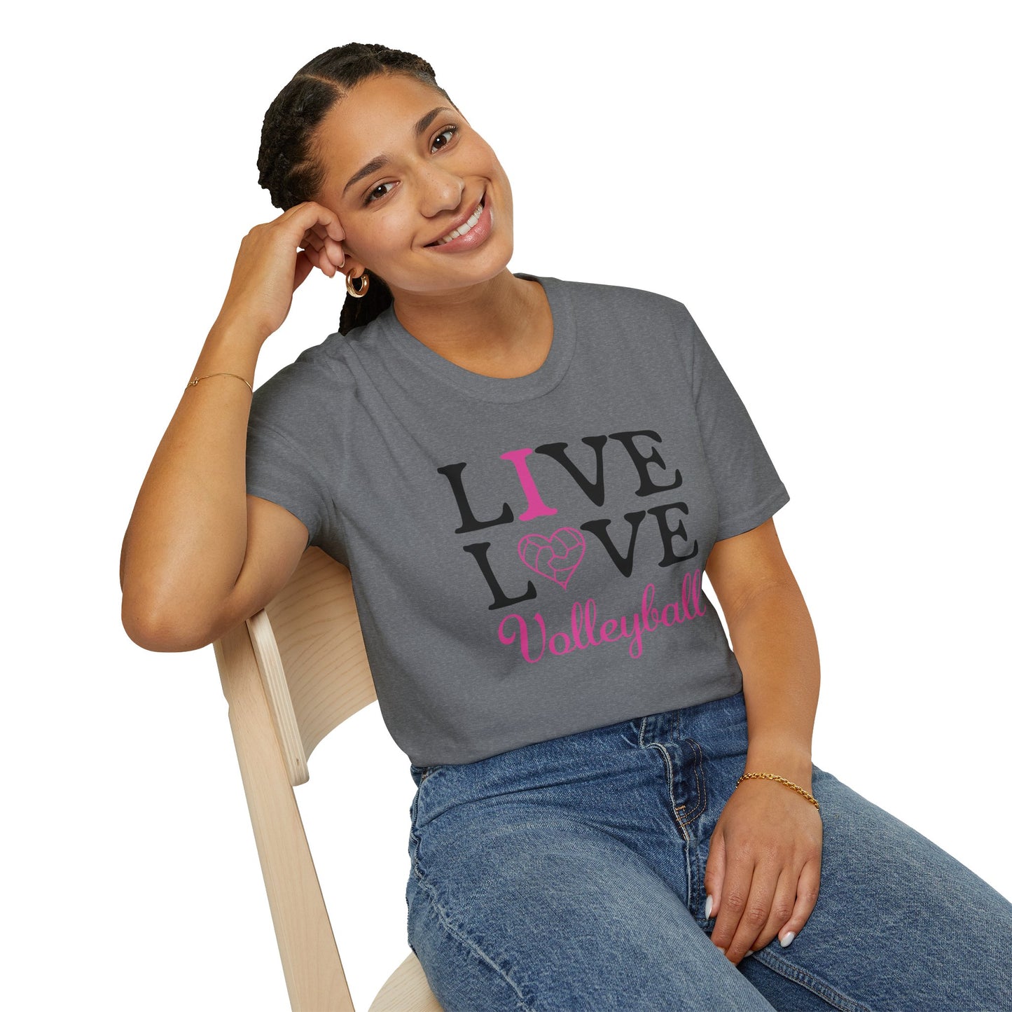 Volleyball T-Shirt - I love Volleyball design