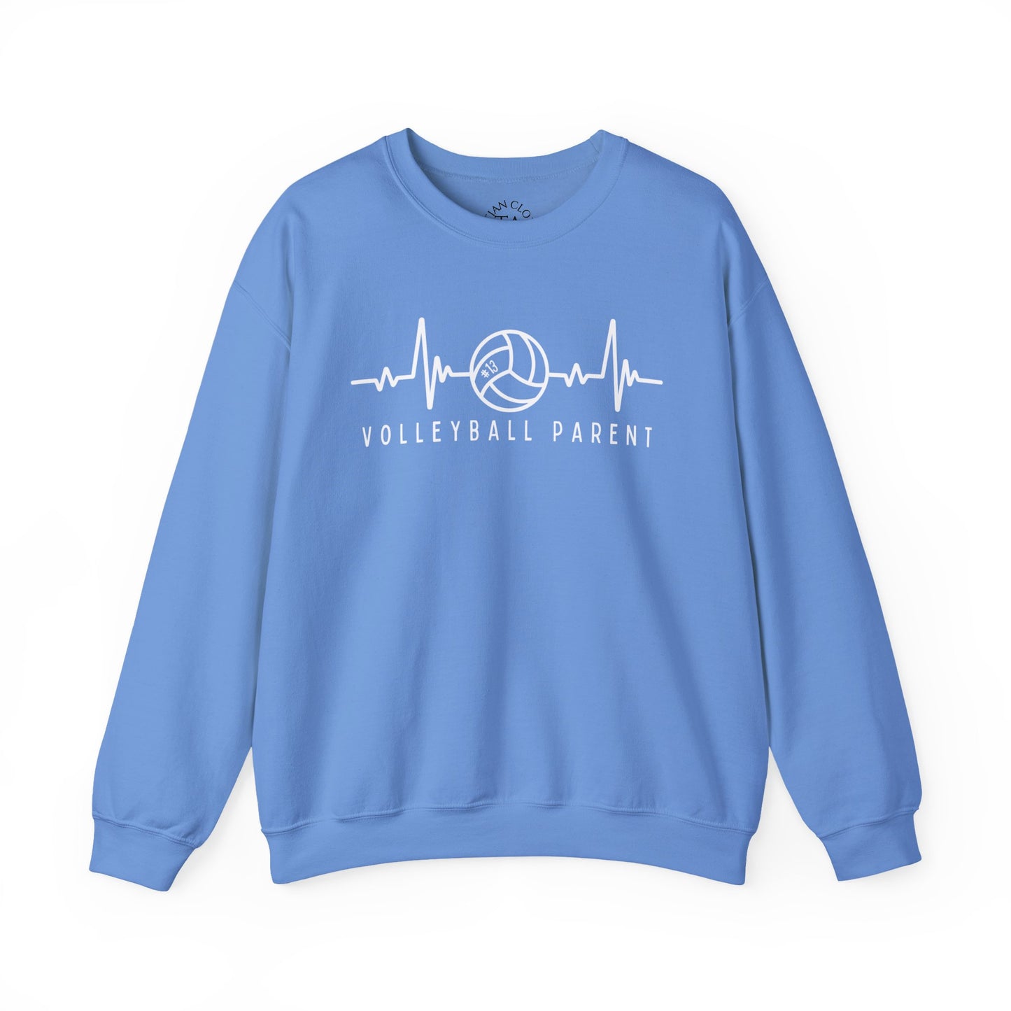 Volleyball Heartbeat Crewneck Sweatshirt #13, Quality Sweatshirt, Parent Gift, Volleyball Fan Apparel, Sports Lover Top