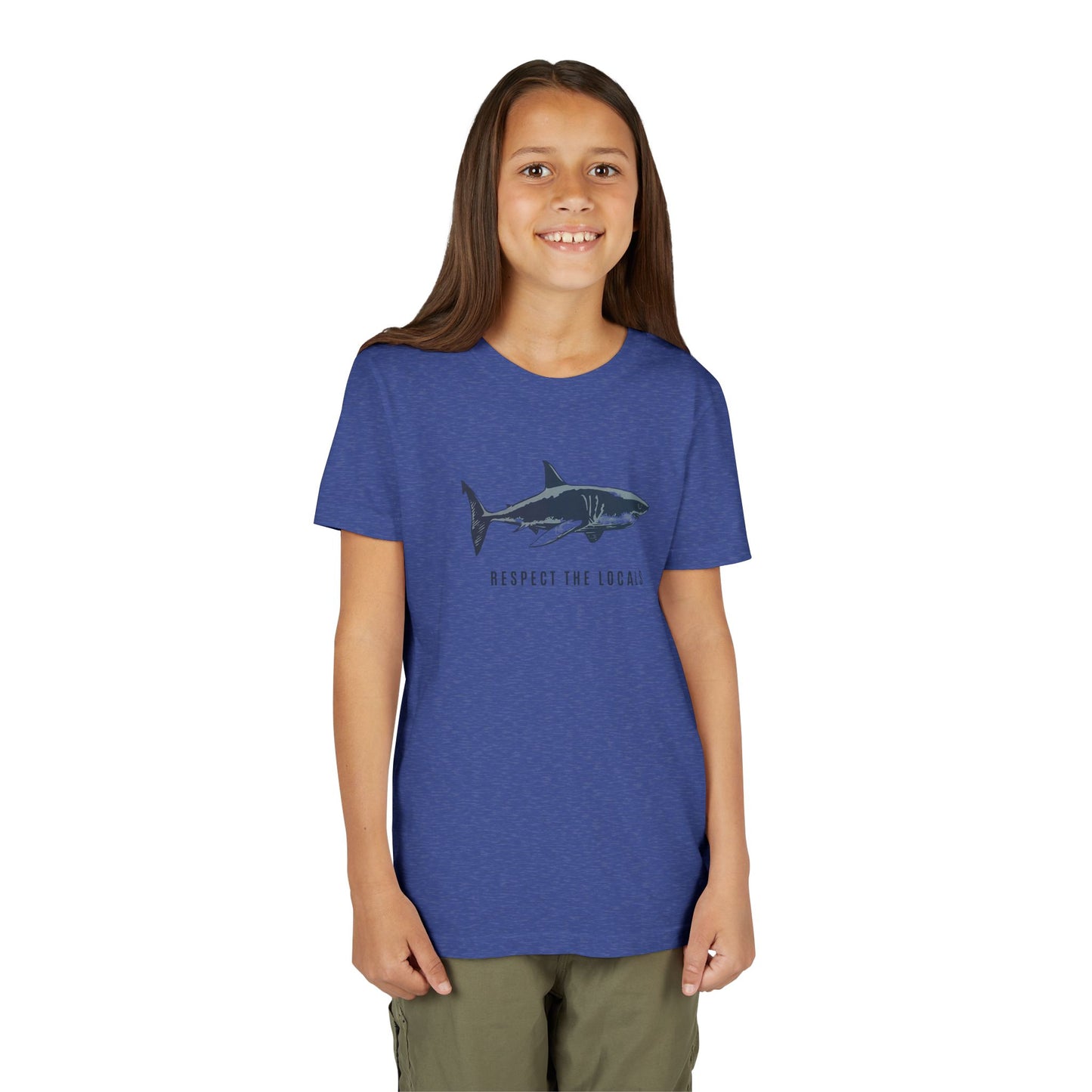 Kids Shark Youth Tee | Respect The Locals | Shark Lovers Shirt