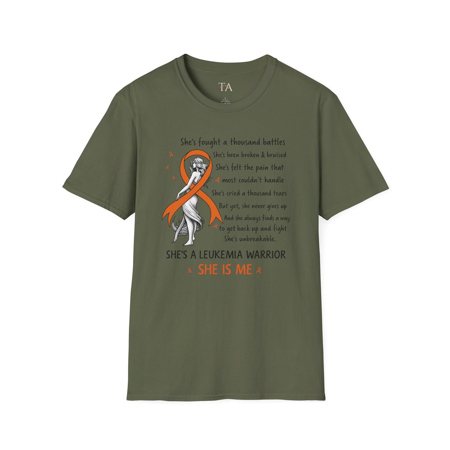 Leukemia Warrior T-Shirt - Unisex Softstyle Support Apparel