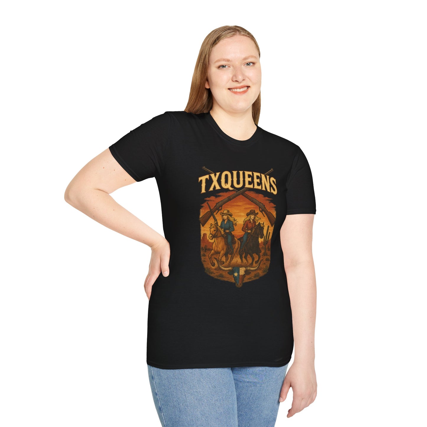 TXQUEENS Western Graphic Unisex T-Shirt