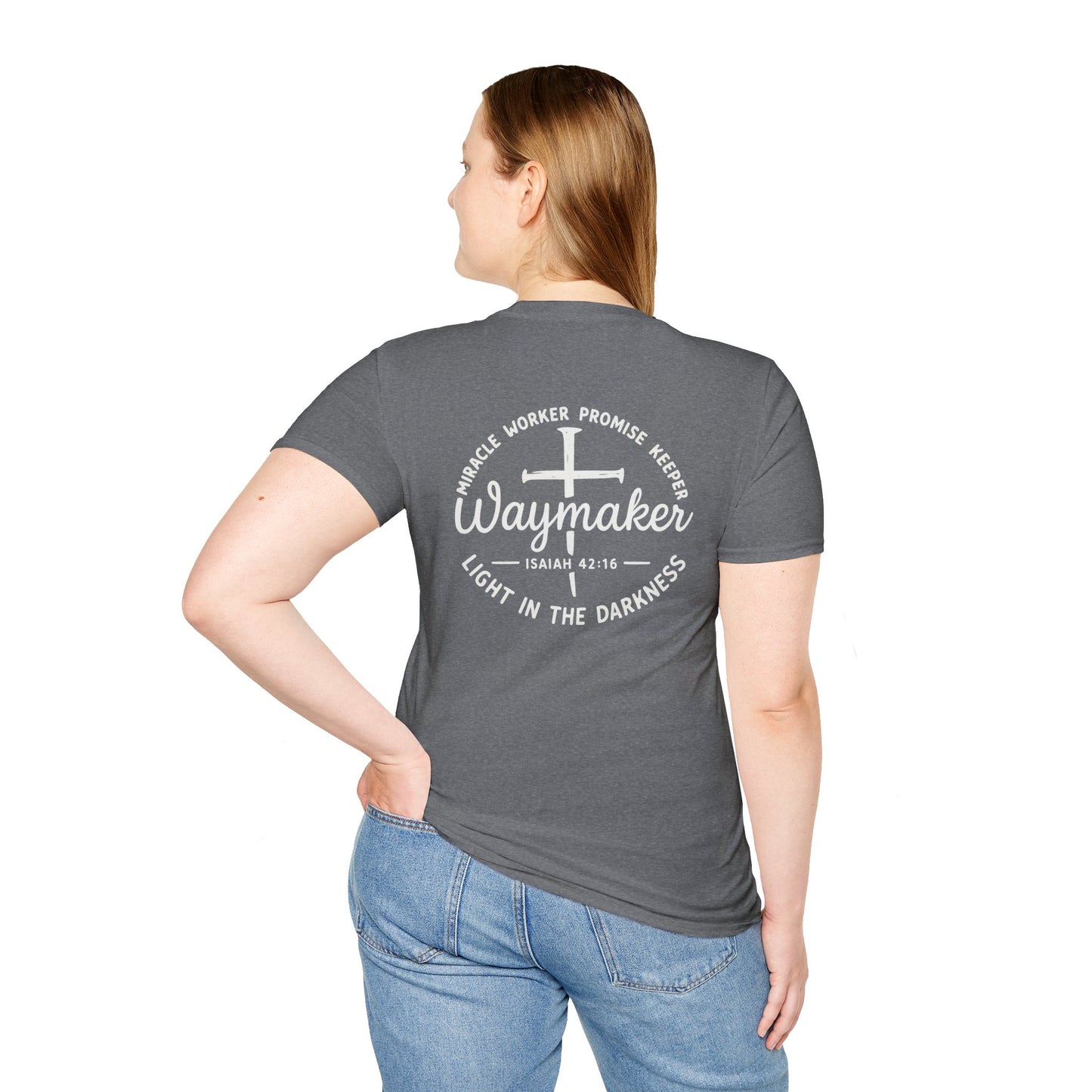 Faith Inspired Waymaker Registered Nurse Unisex Softstyle T-Shirt