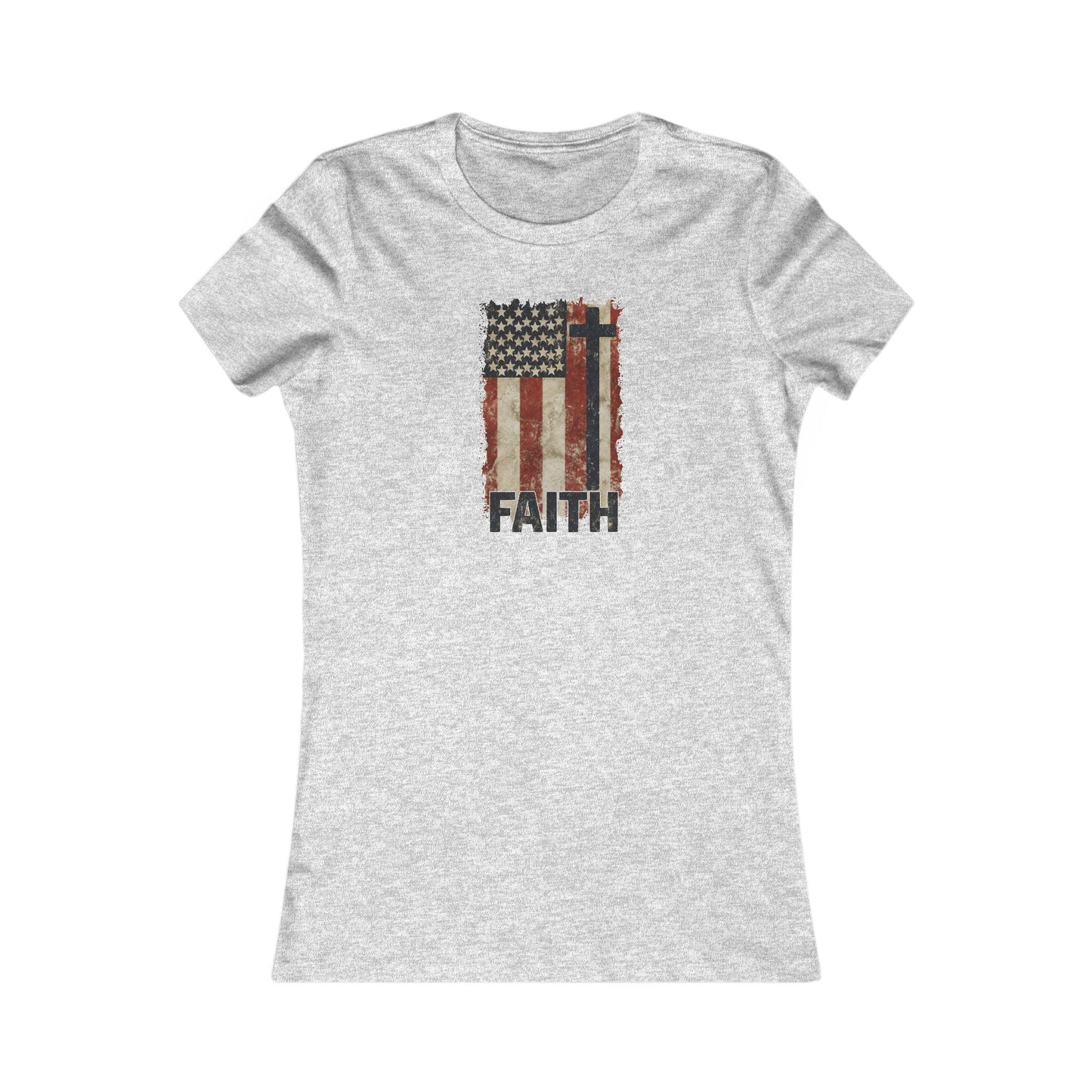 Women's Inspirational Faith Graphic Tee, Casual Top, Patriot Shirt, Inspirational Gift, Everyday Wear, 4th of July, Faith Apparel
