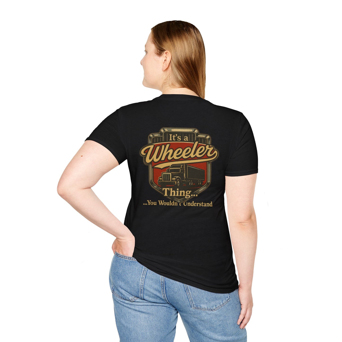 "It's a Wheeler Thing" Unisex Softstyle T-Shirt, Ideal for Truck Lovers, Gifts for Drivers, Casual Wear, Perfect for Birthdays, Father's Day
