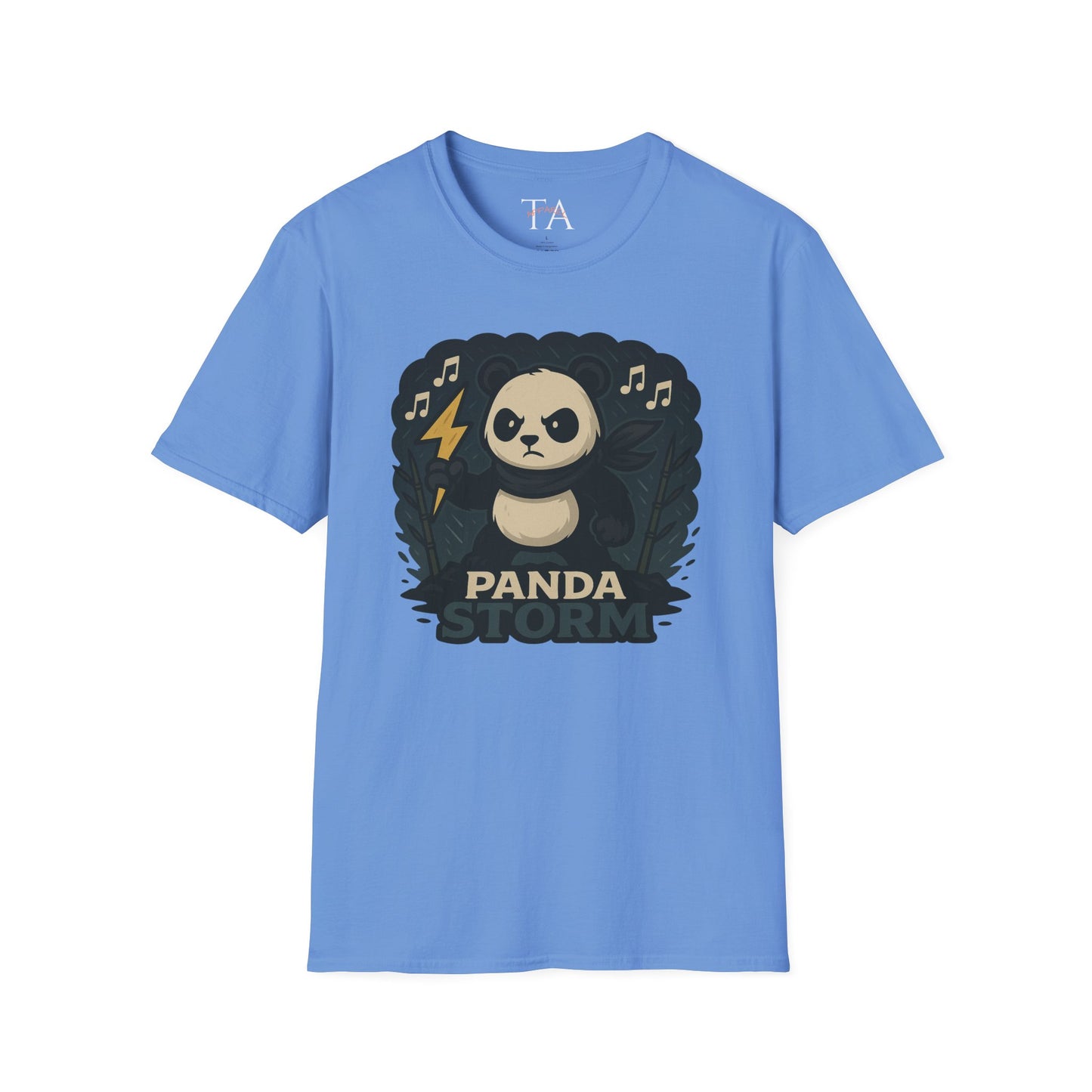 Panda Storm Tee for Animal and Music Lovers - Softstyle T-Shirt