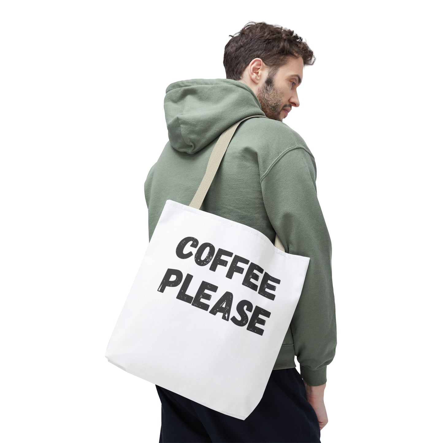 Coffee Lover Tote Bag - Perfect for Grocery, Beach, Books, Gift, Reusable Shopping