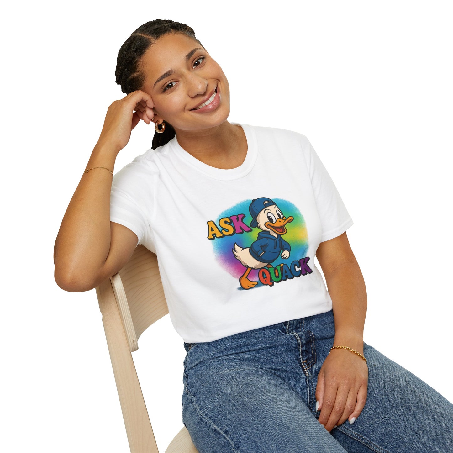 Ask Quack Quirky Duck Humor T-Shirt