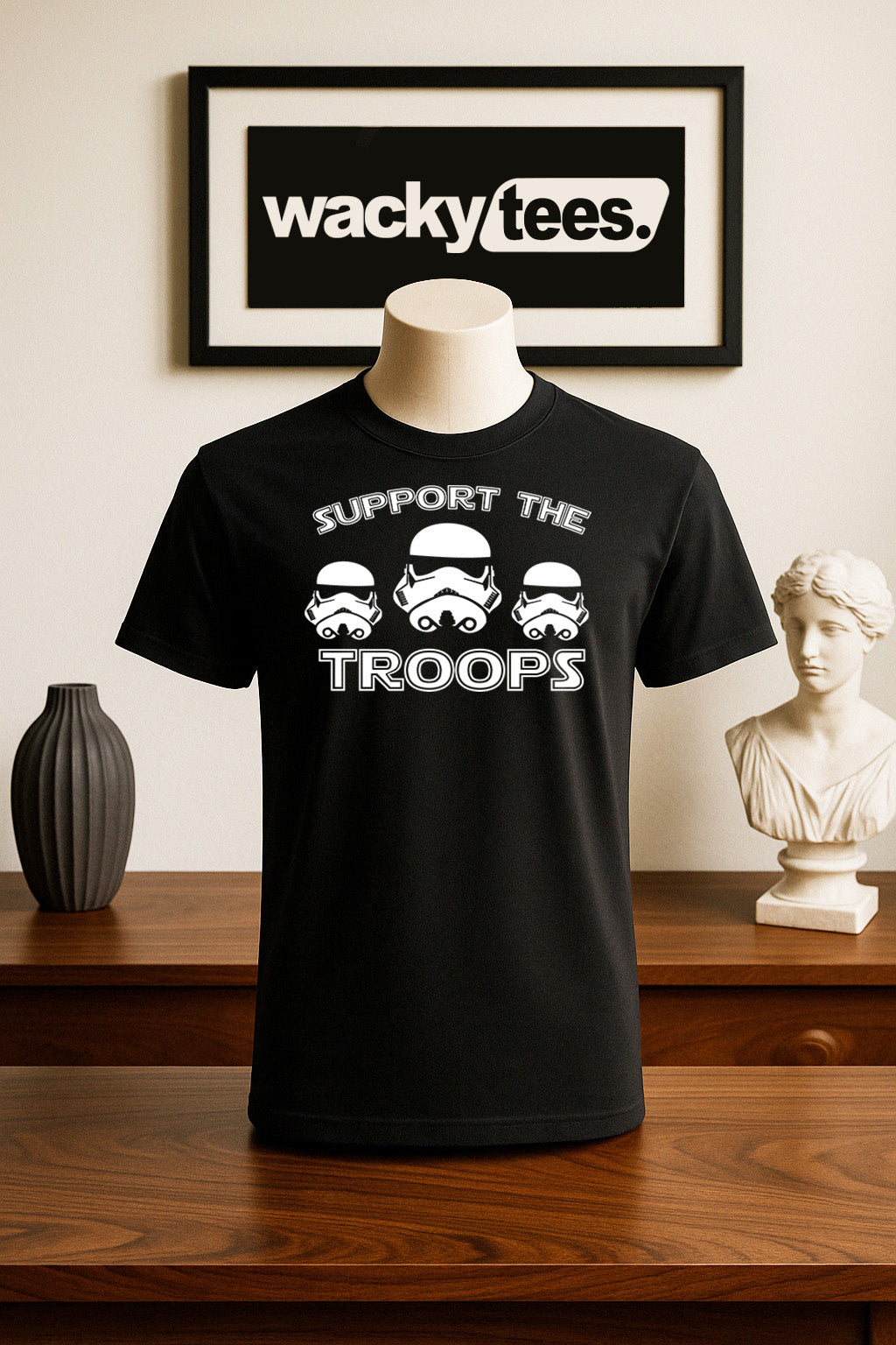Support The Troops Storm Troopers Graphic Tee Shirt