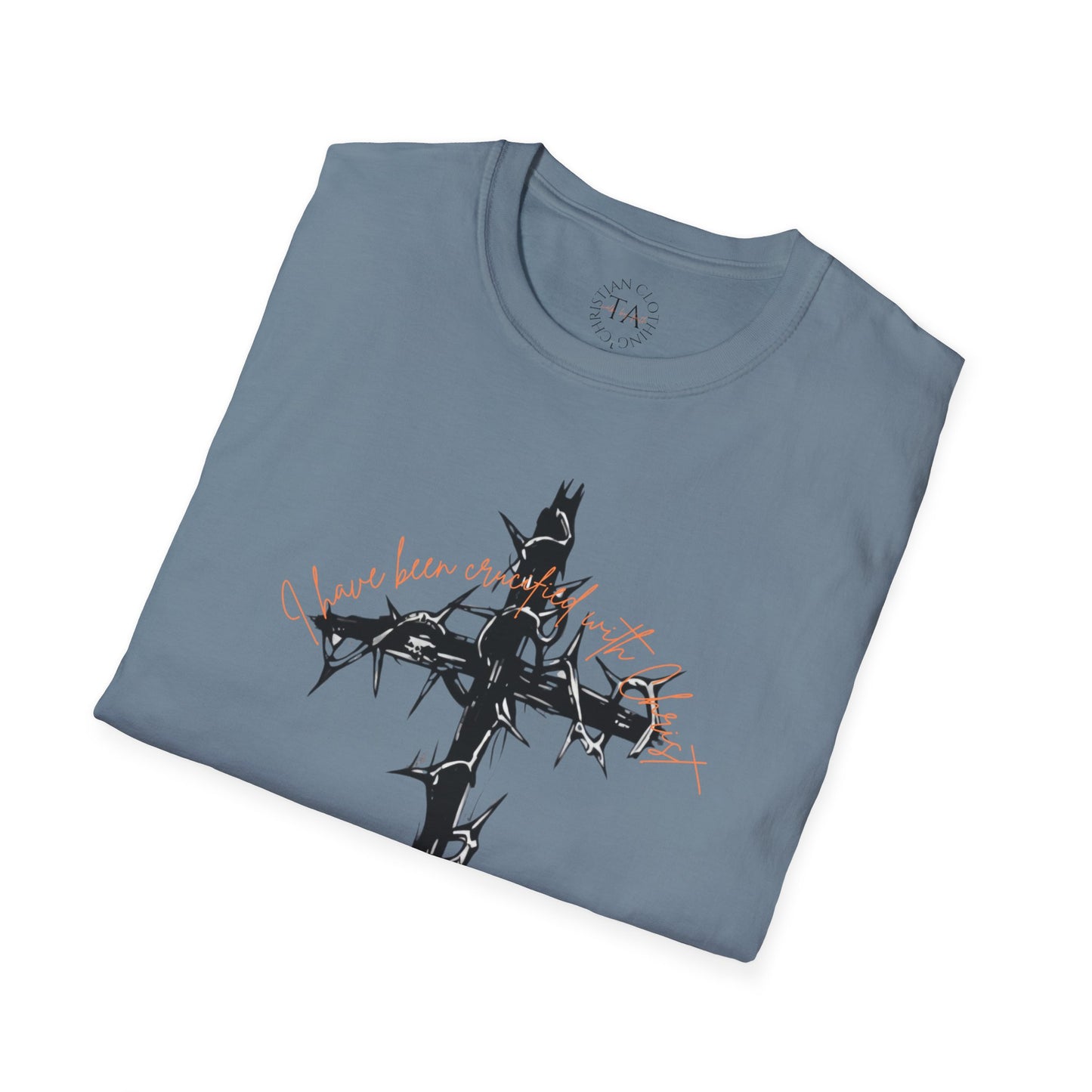 Faith Inspired Christian Cross Unisex T-Shirt - 'I Have Been Crucified with Christ' Design