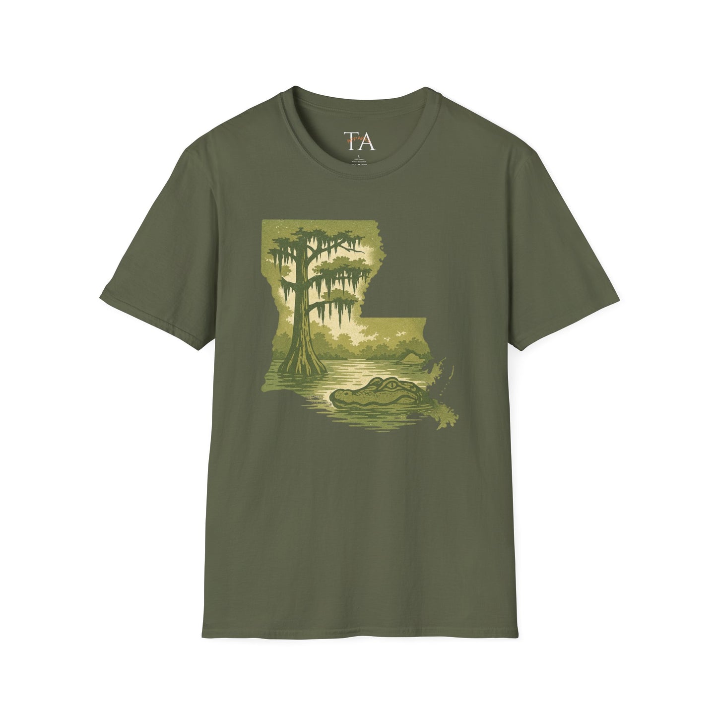 Louisiana Nature T-Shirt, Gift for Nature Lovers, Unisex Tee, Travel Souvenir, Outdoor Enthusiast Apparel, Urban Jungle Style