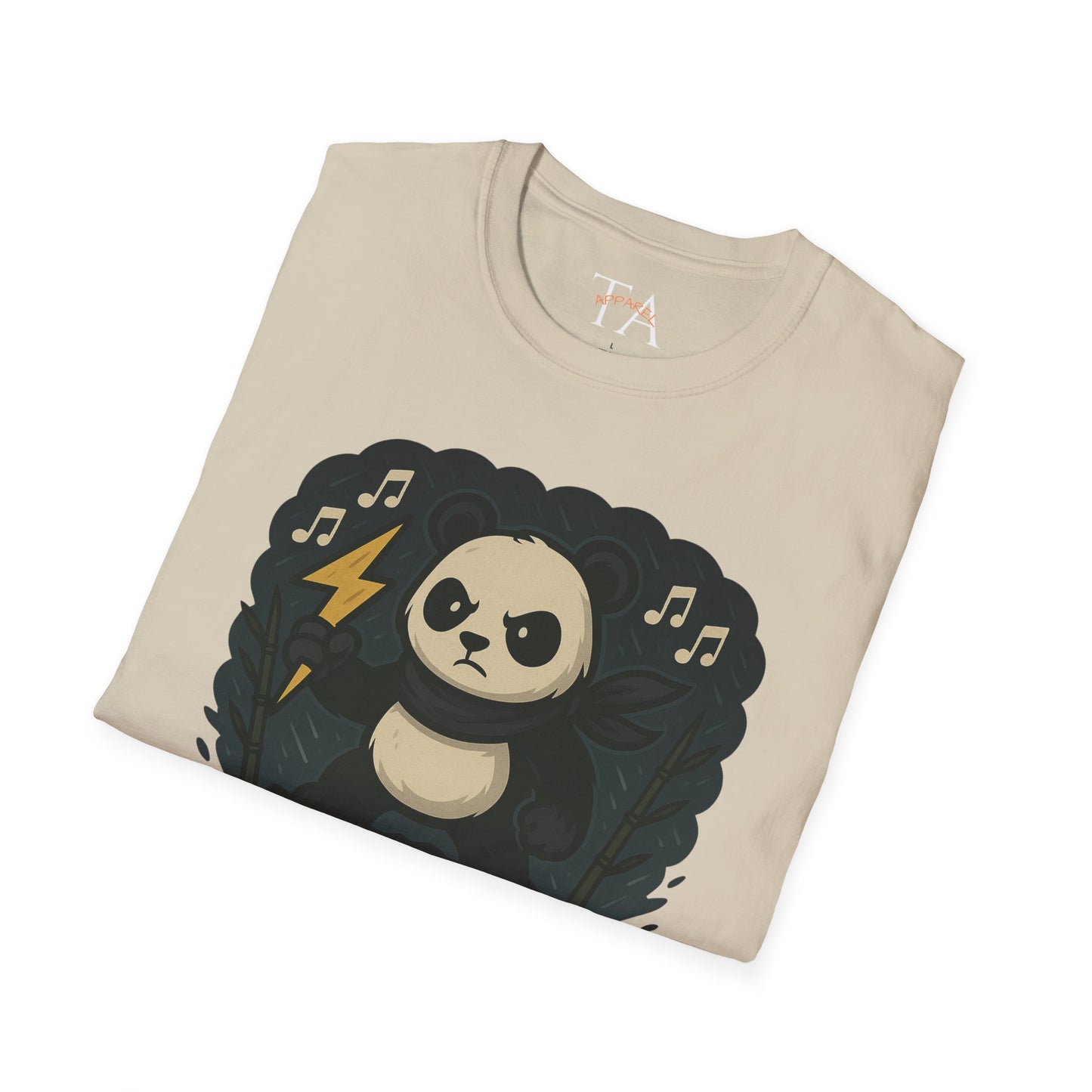 Panda Storm Tee for Animal and Music Lovers - Softstyle T-Shirt