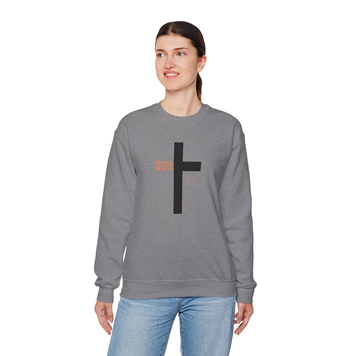 Faith Inspired Salvation Cross Sweatshirt