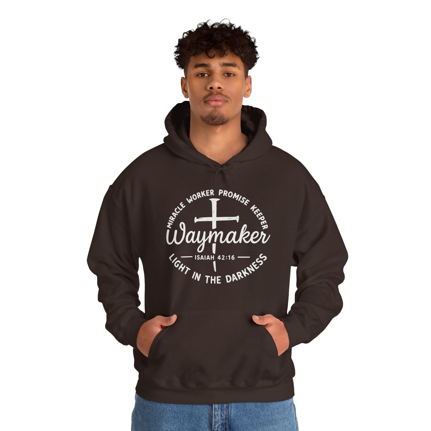 Faith Inspired Waymaker Hoodie - Cozy Sweatshirt for Faith Lovers and Celebrations