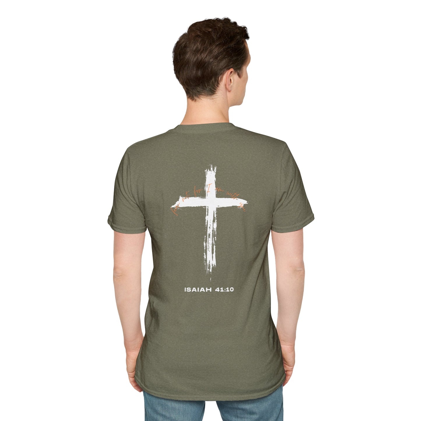 Faith-Inspired T-Shirt with Isaiah 41:10 Design - Customizable