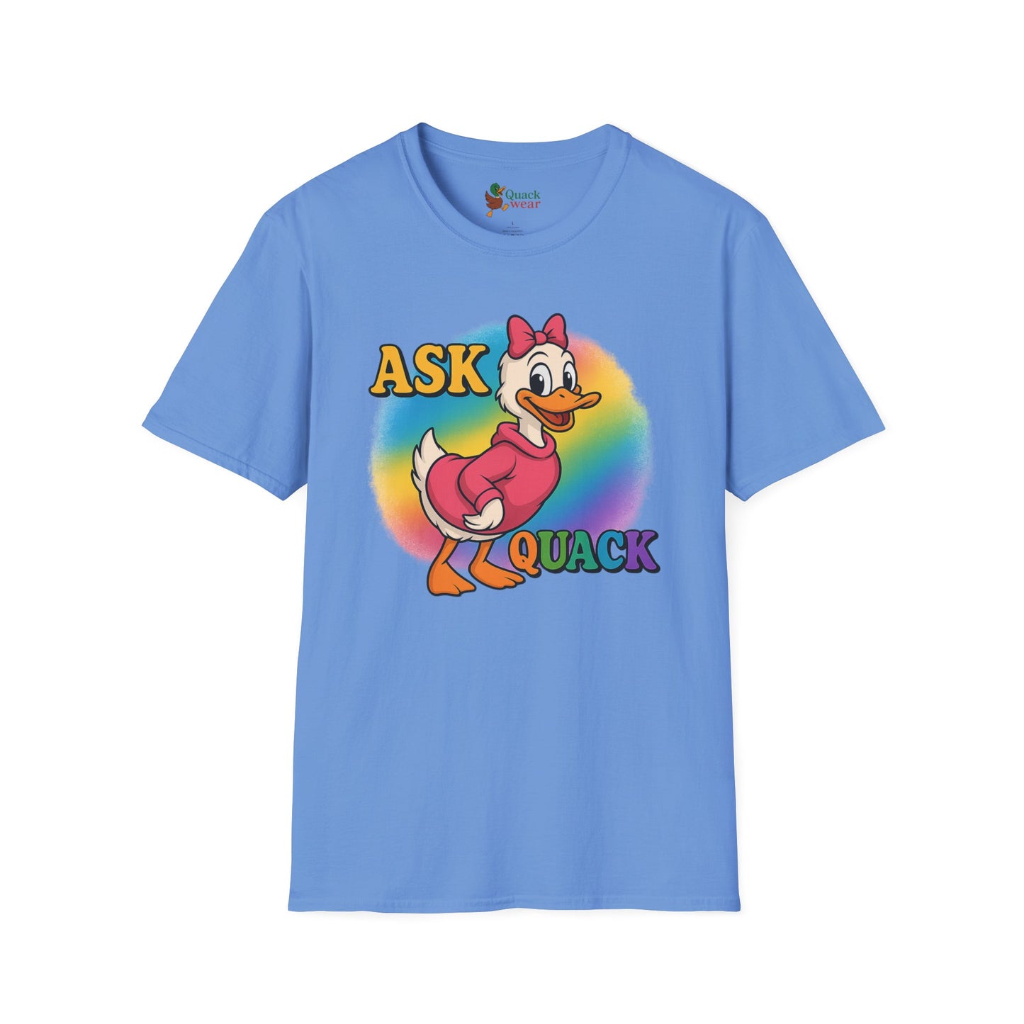Ask Quack Duck Unisex T-Shirt - Funny Graphic Tee for Kids and Adults