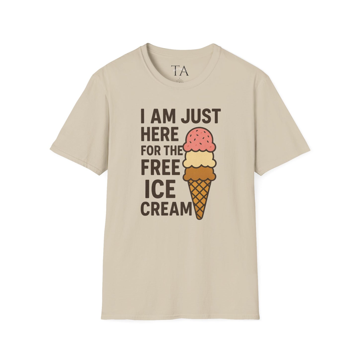 Ice Cream Lover's Unisex T-Shirt, Funny Graphic Tee, Summer Apparel, Sweet Treats Gift, Birthday Humor Shirt