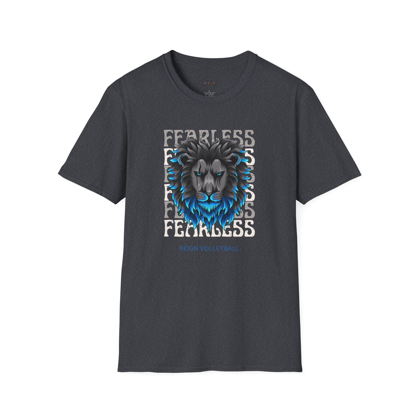 Fearless Lion Volleyball T-Shirt | Unisex Softstyle Tee