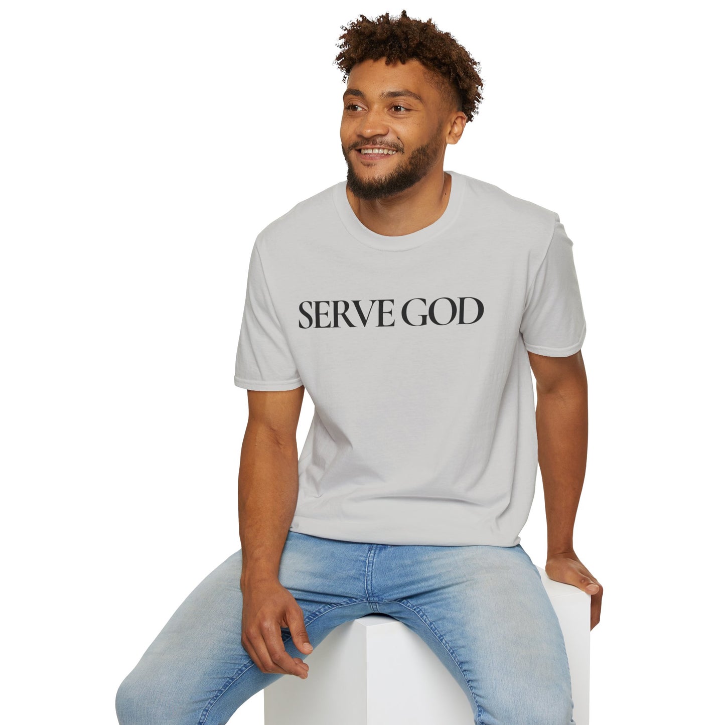 Faith Inspired "Serve God" T-Shirt - Inspirational Faith-Based Christian Gift
