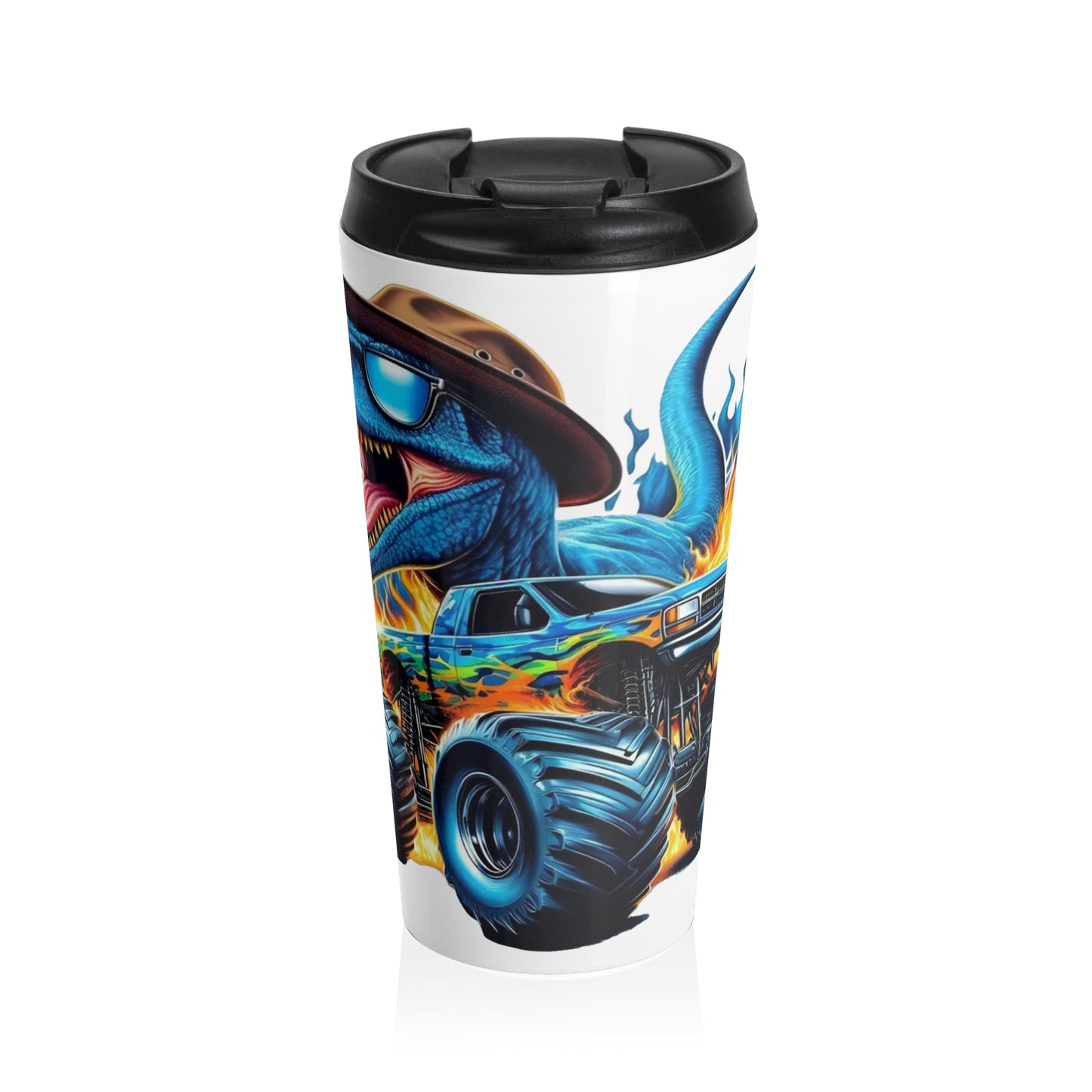 Kids Tumbler - Epic Dinosaur Adventure Travel Mug | Fun Gift for Kids, Coffee Lovers, Car Enthusiasts, Birthday, Road Trips