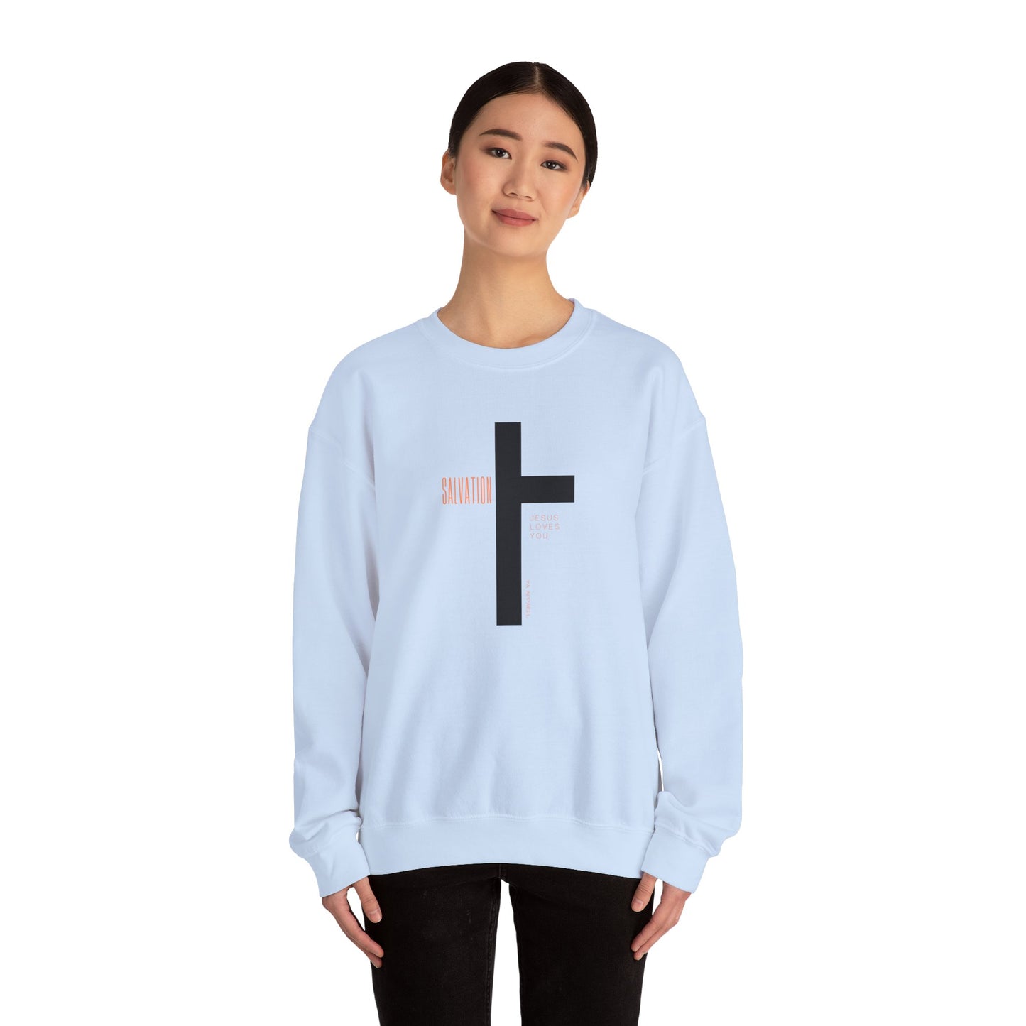 Faith Inspired Salvation Cross Sweatshirt